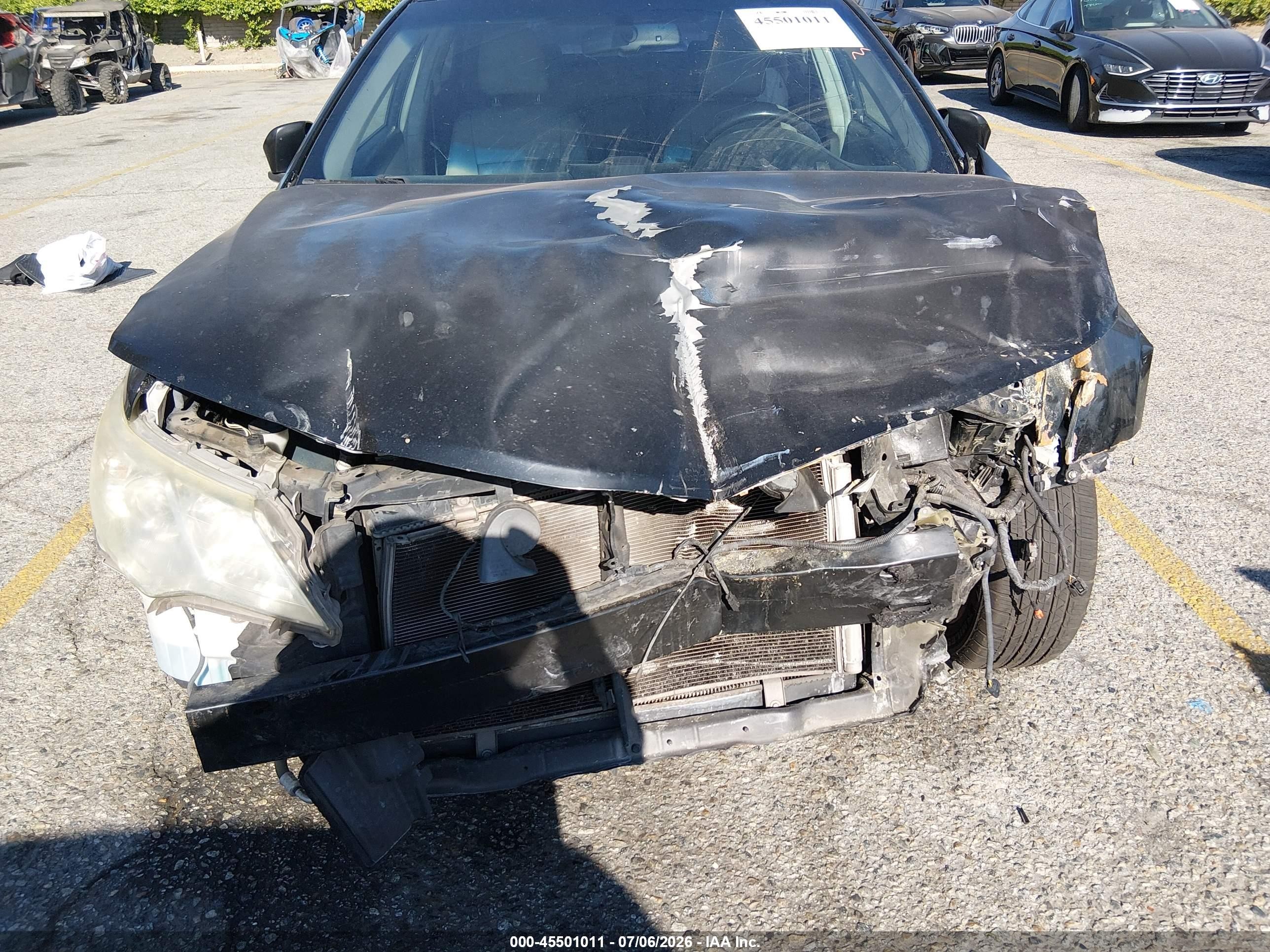 2012 Toyota Camry Xle Black vin: 4T4BF1FK7CR217193