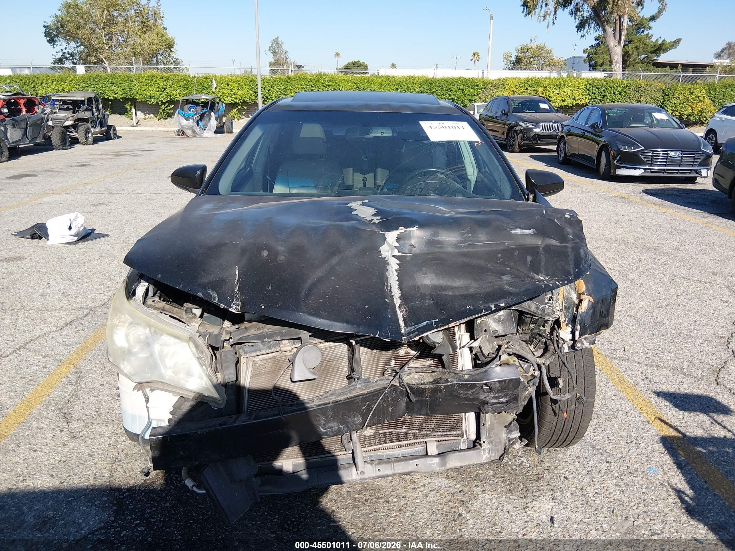 2012 Toyota Camry Xle Black vin: 4T4BF1FK7CR217193