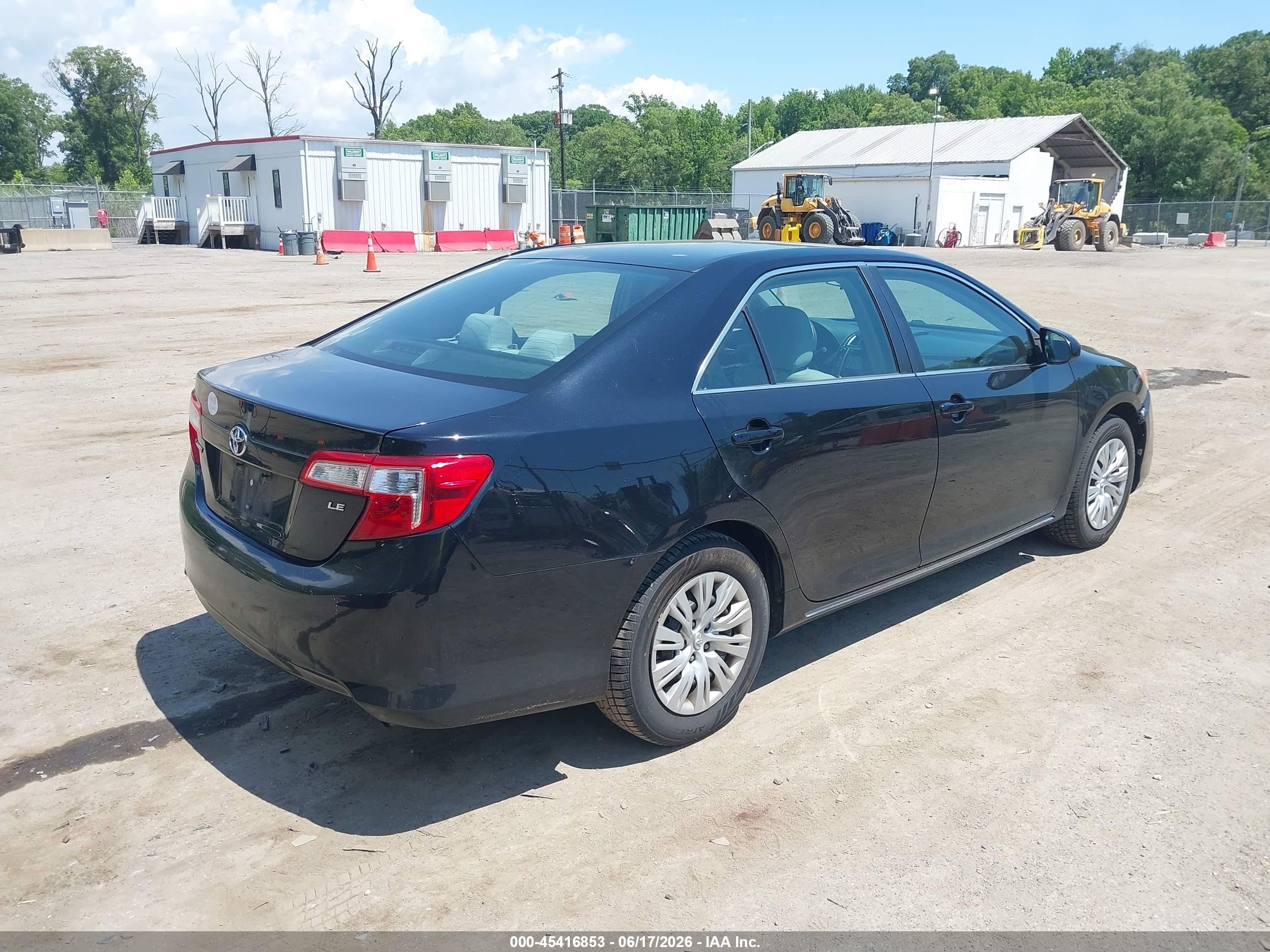2012 Toyota Camry Le Black vin: 4T4BF1FK7CR221096