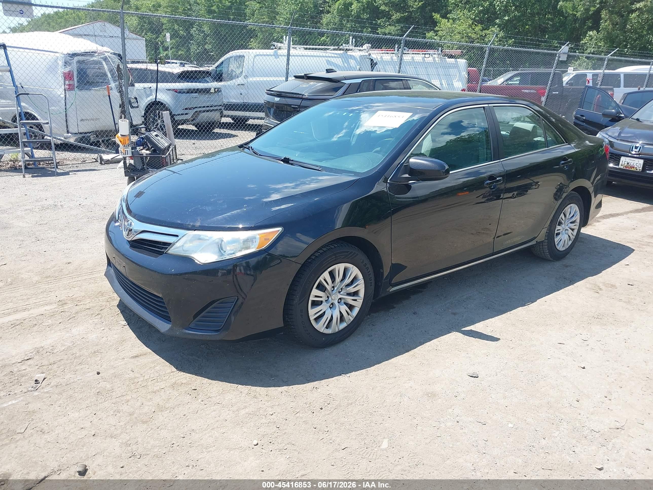 2012 Toyota Camry Le Black vin: 4T4BF1FK7CR221096