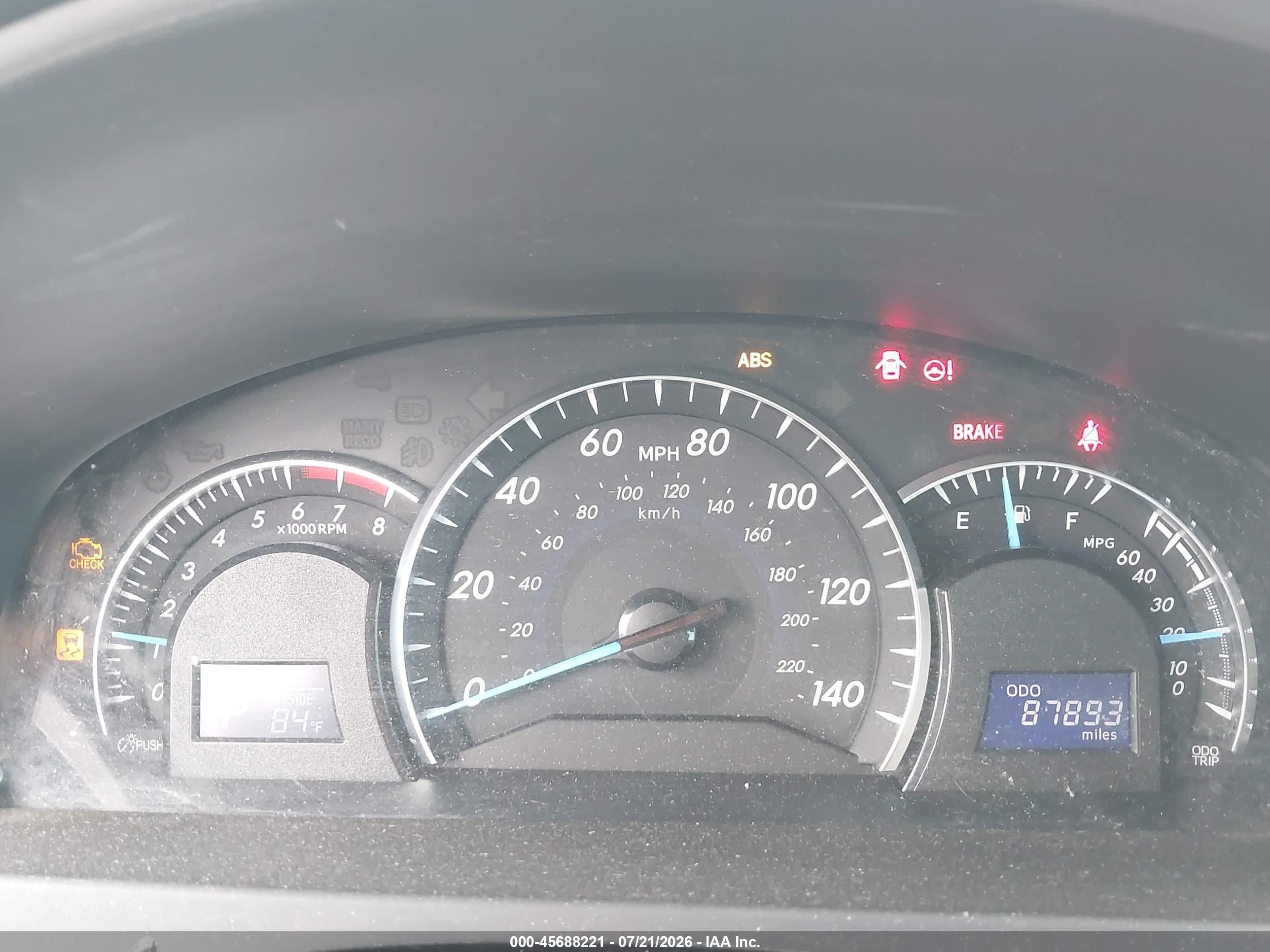 2012 Toyota Camry Xle Silver vin: 4T4BF1FK7CR234348