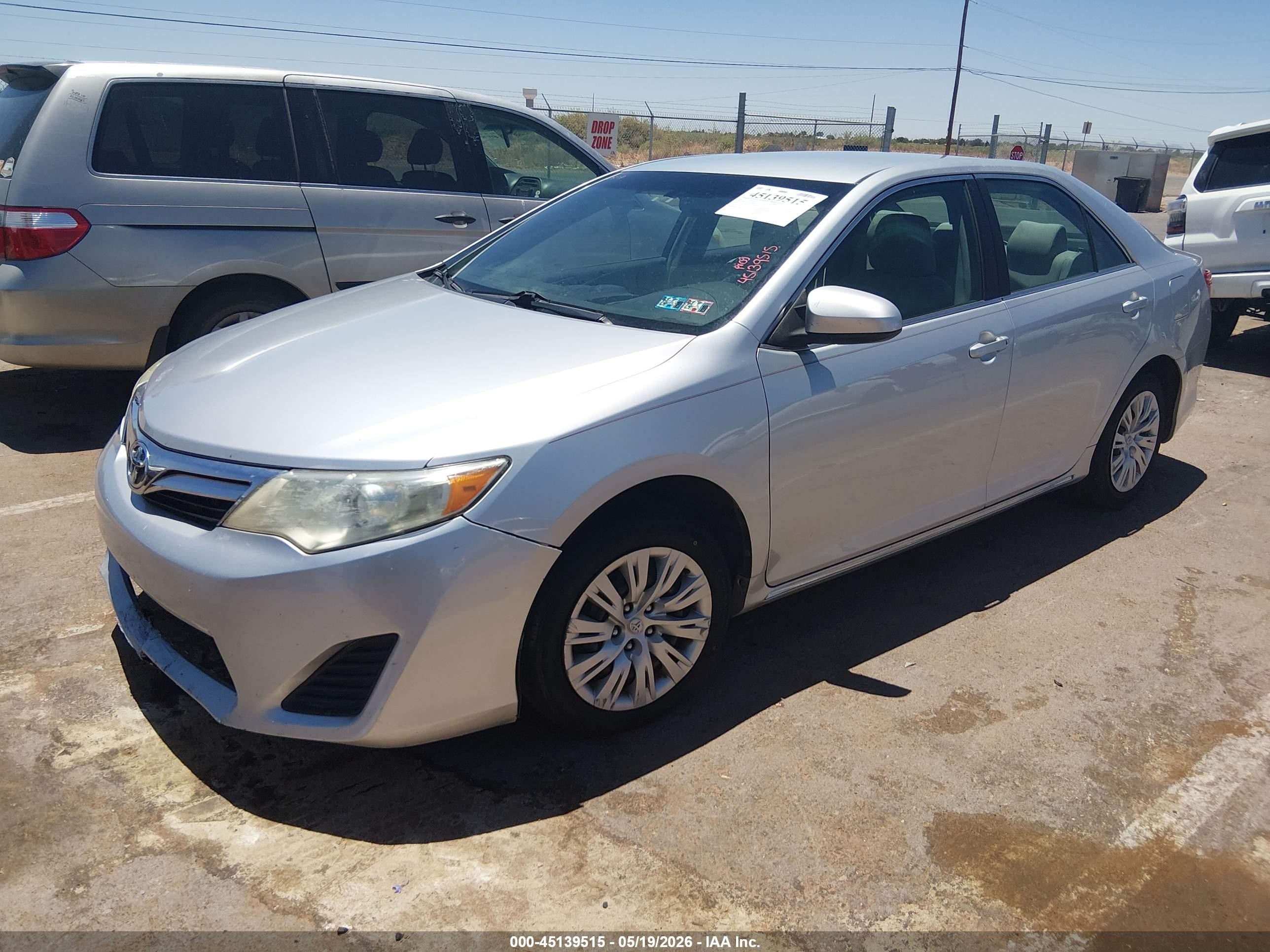 2012 Toyota Camry Le Silver vin: 4T4BF1FK7CR247049
