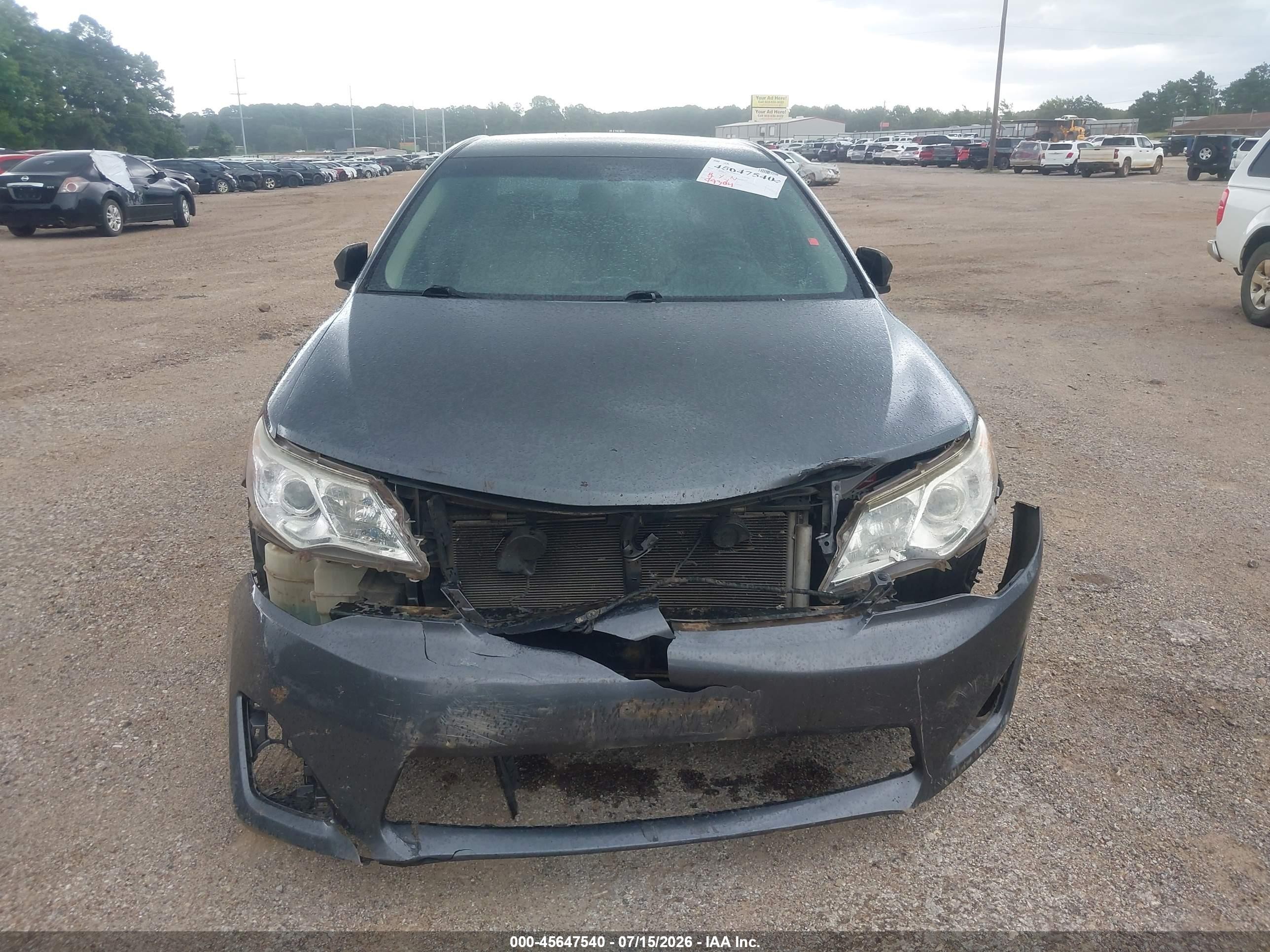 2012 Toyota Camry Le Серый vin: 4T4BF1FK7CR253448