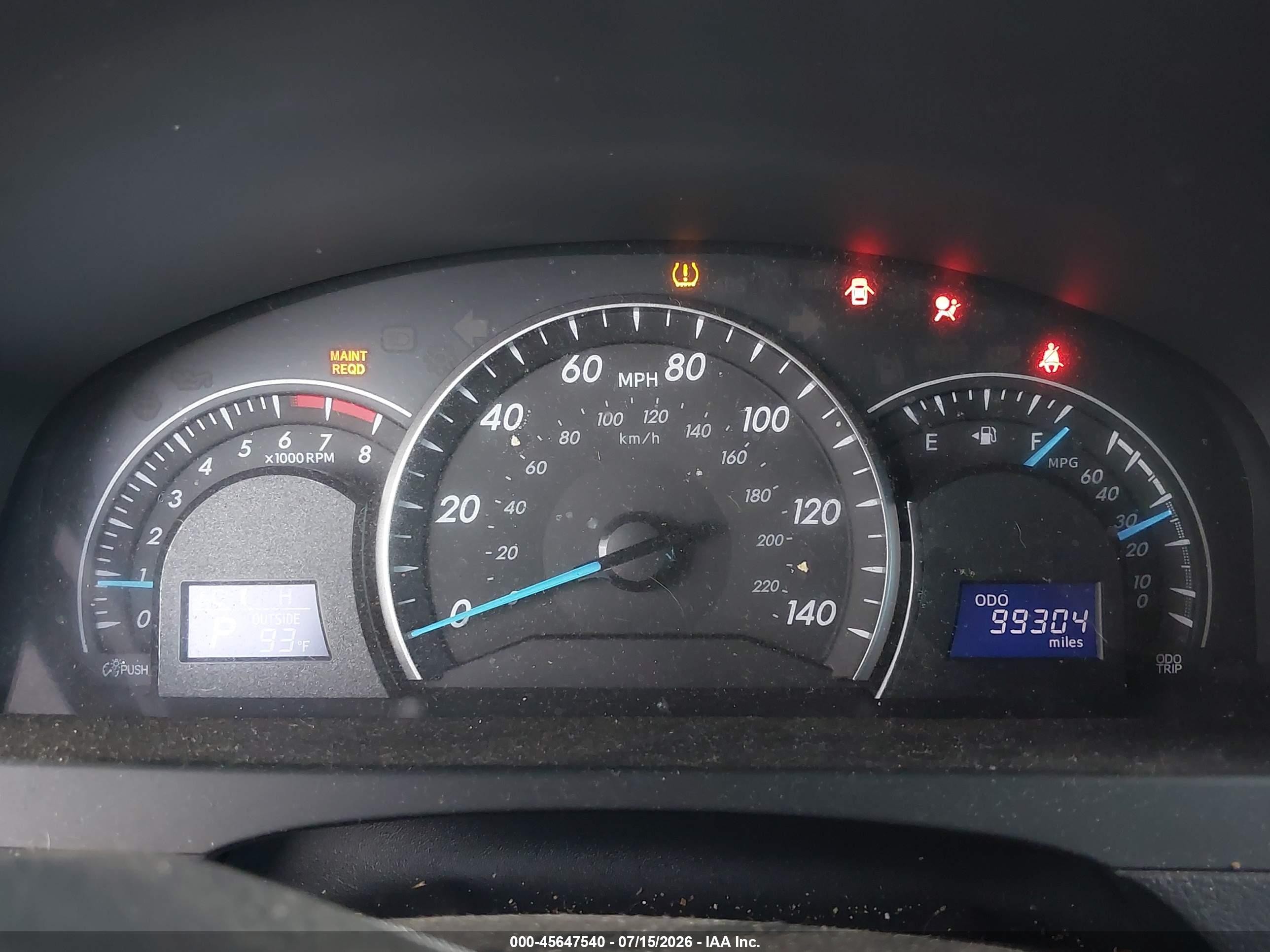2012 Toyota Camry Le Серый vin: 4T4BF1FK7CR253448