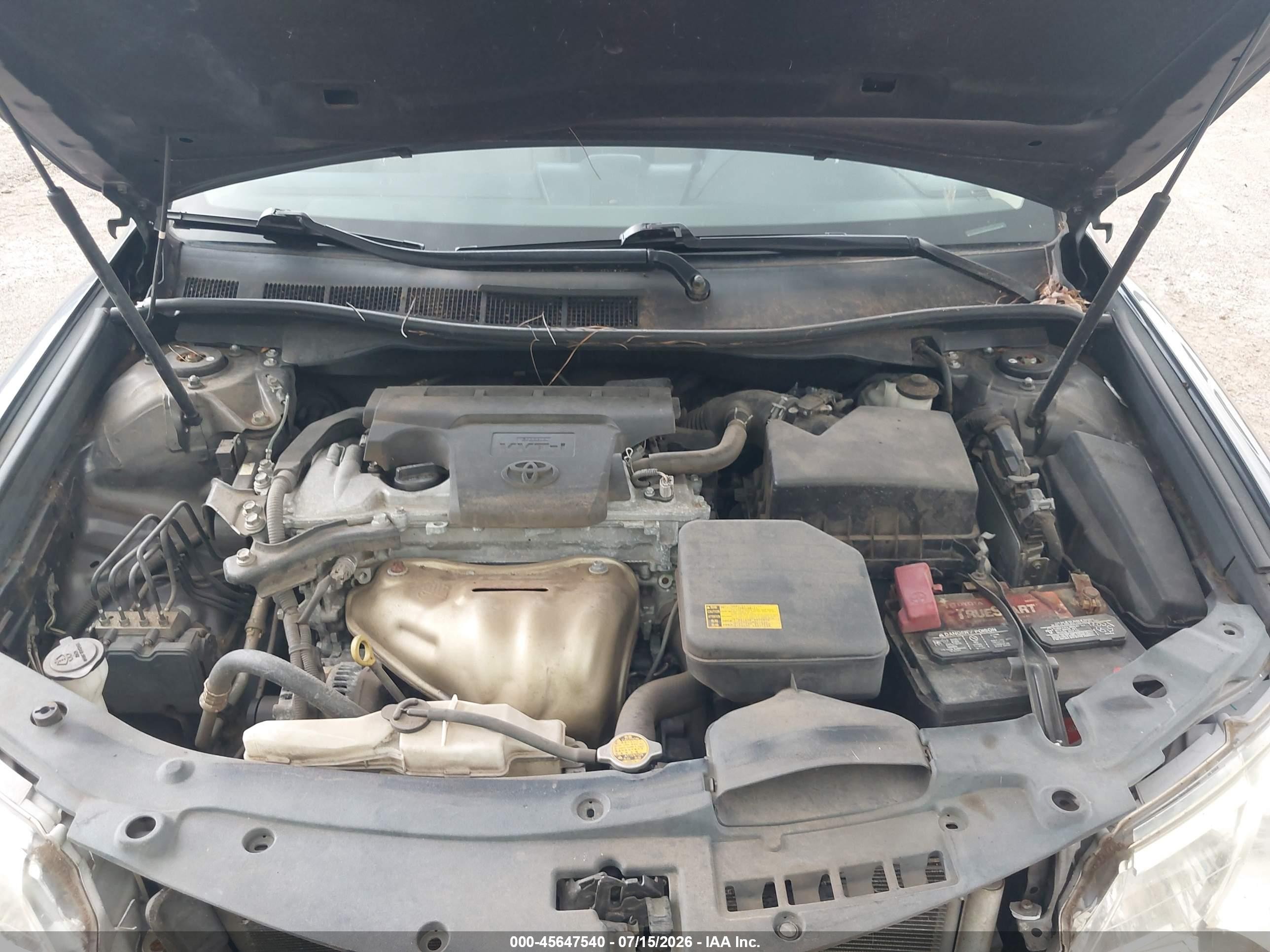 2012 Toyota Camry Le Серый vin: 4T4BF1FK7CR253448