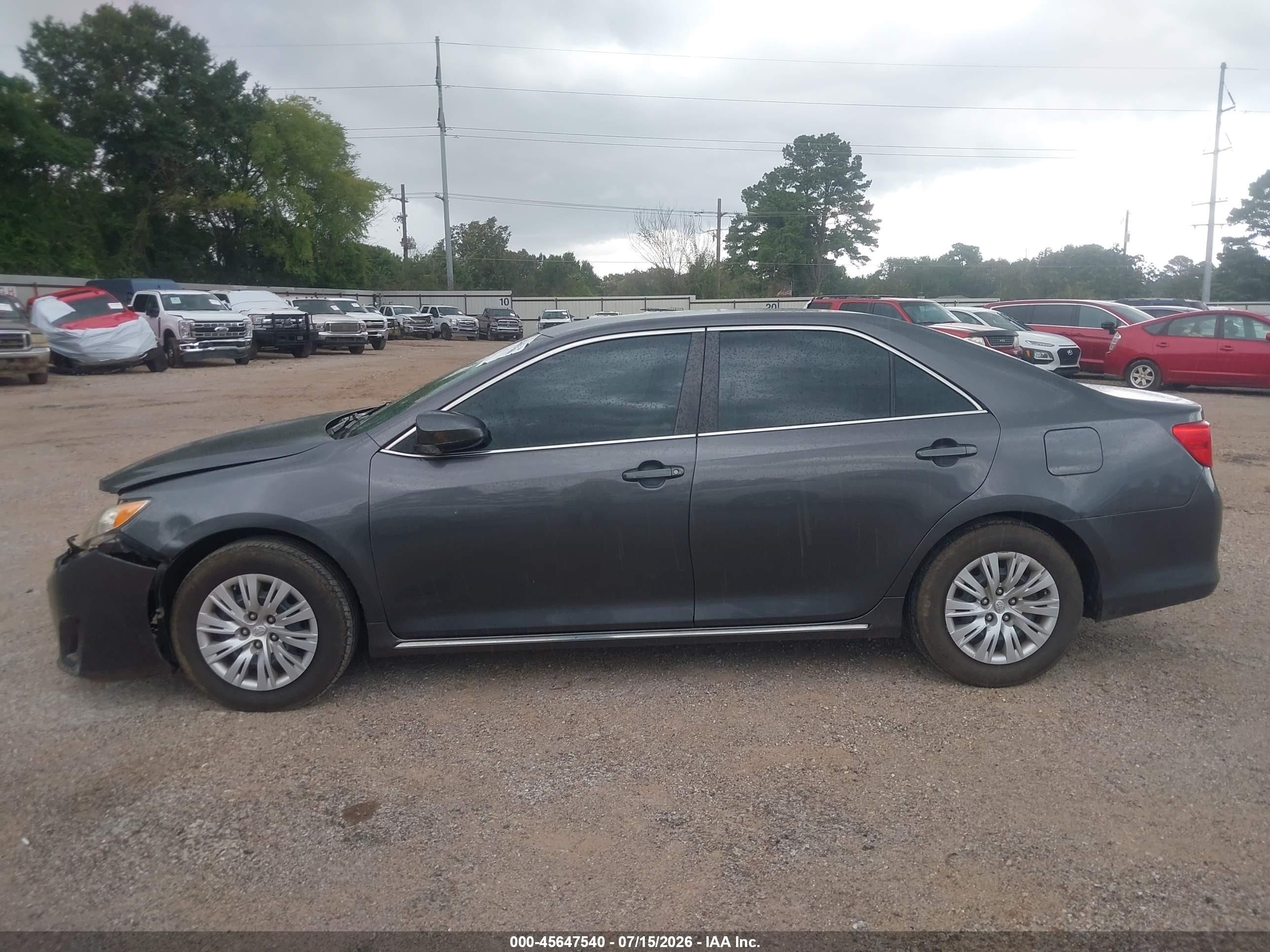 2012 Toyota Camry Le Серый vin: 4T4BF1FK7CR253448