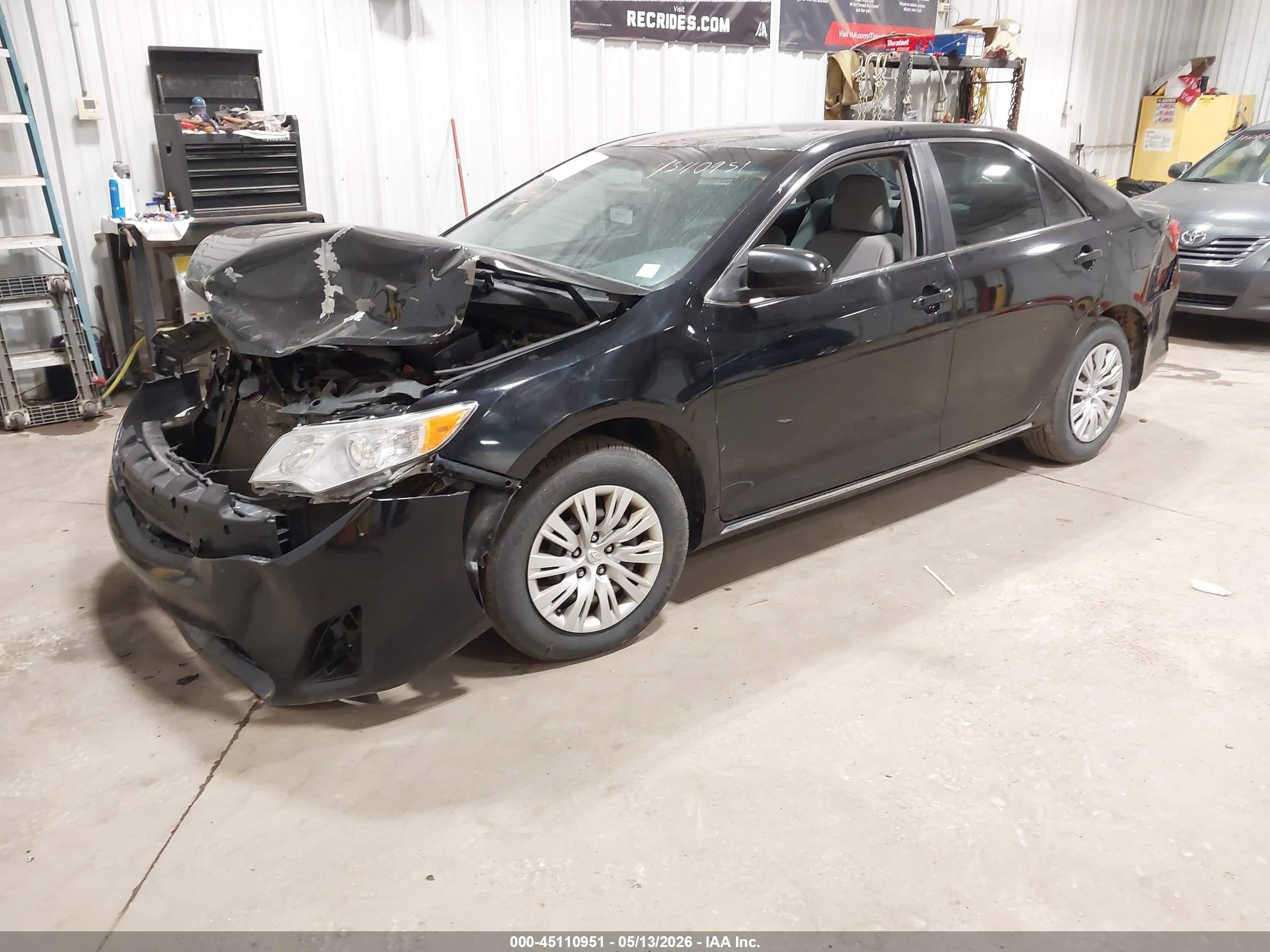 2012 Toyota Camry Le Black vin: 4T4BF1FK7CR274221