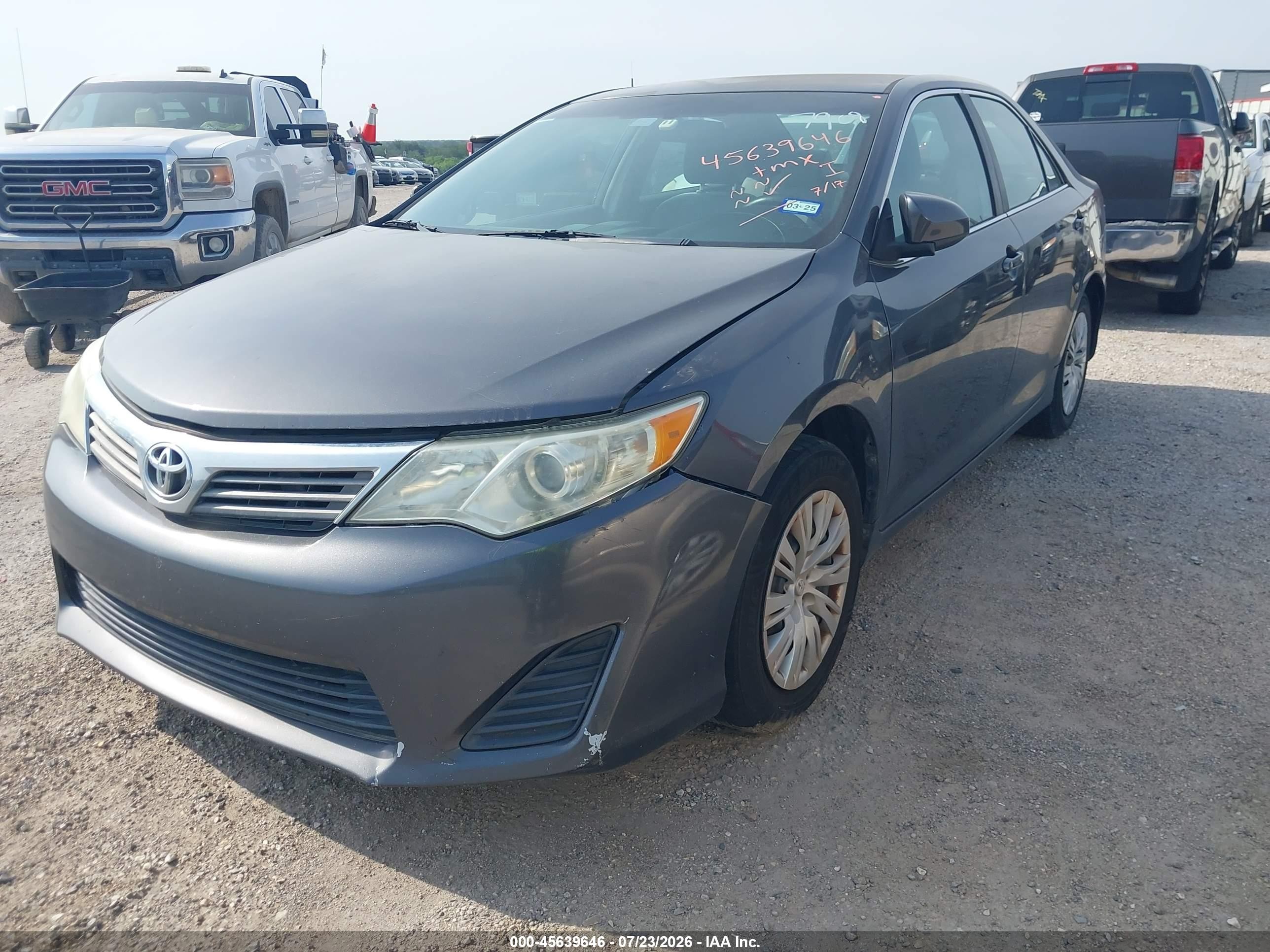 2013 Toyota Camry L Gray vin: 4T4BF1FK7DR287908