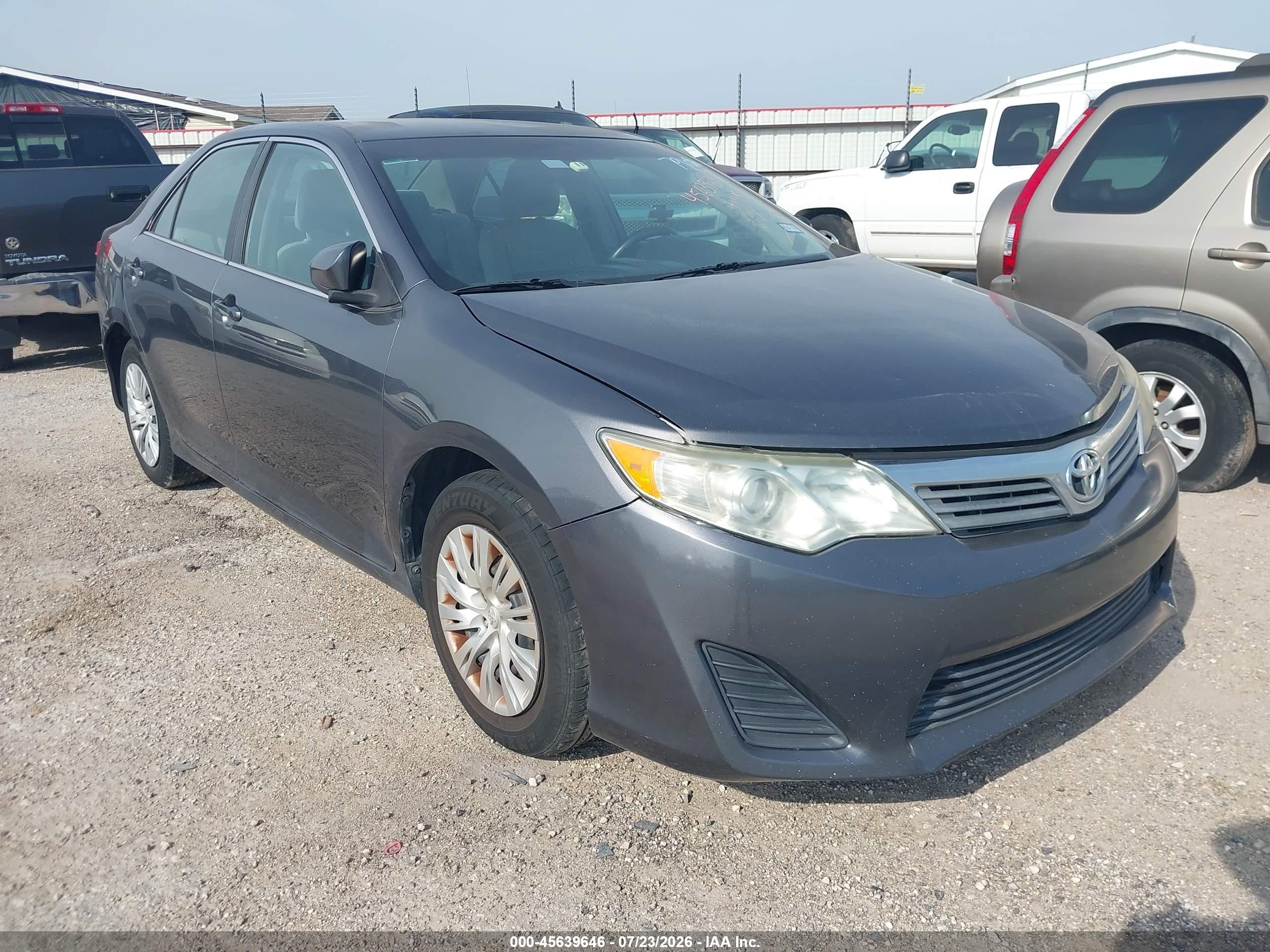2013 Toyota Camry L Серый vin: 4T4BF1FK7DR287908