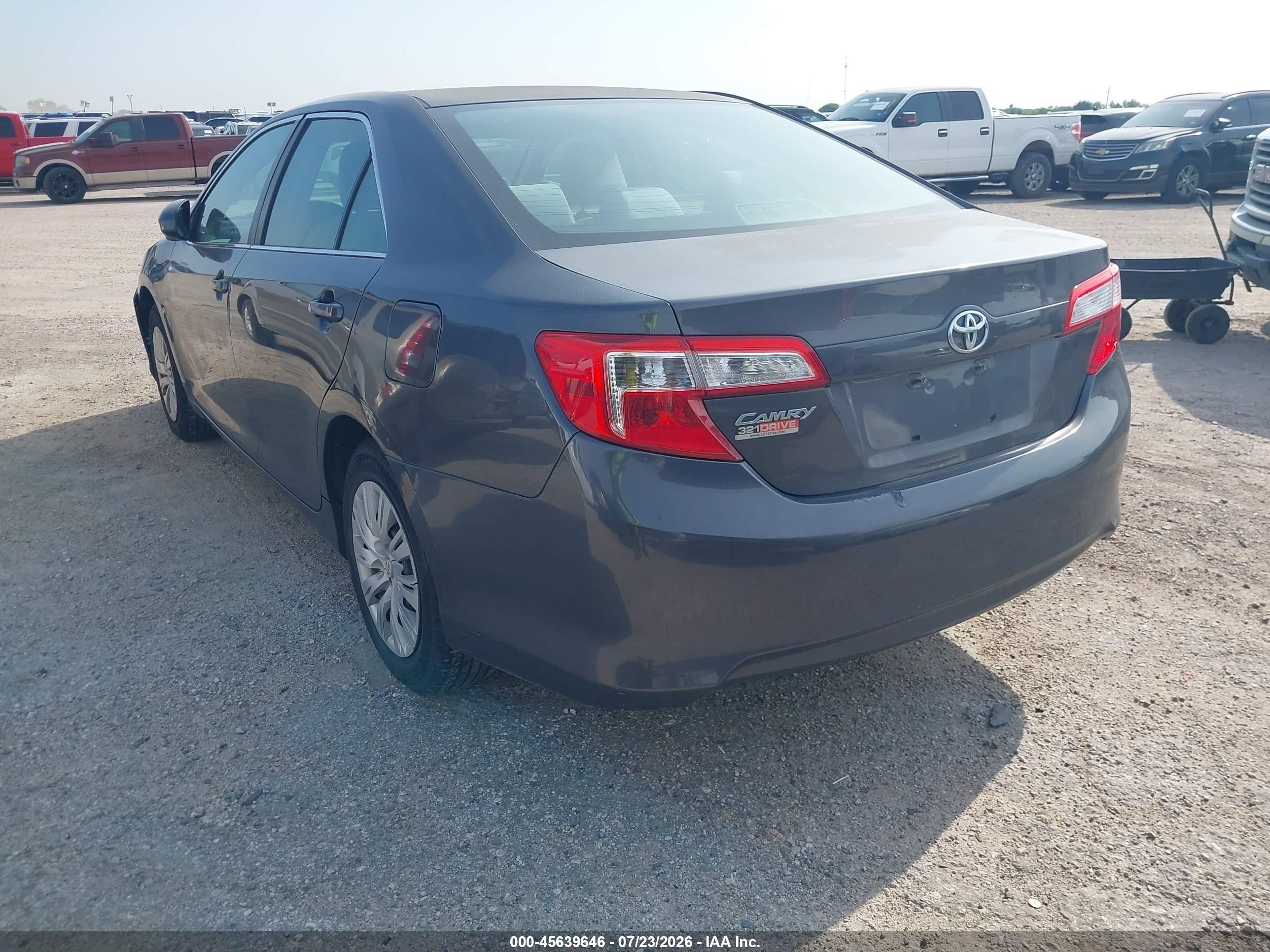 2013 Toyota Camry L Gray vin: 4T4BF1FK7DR287908