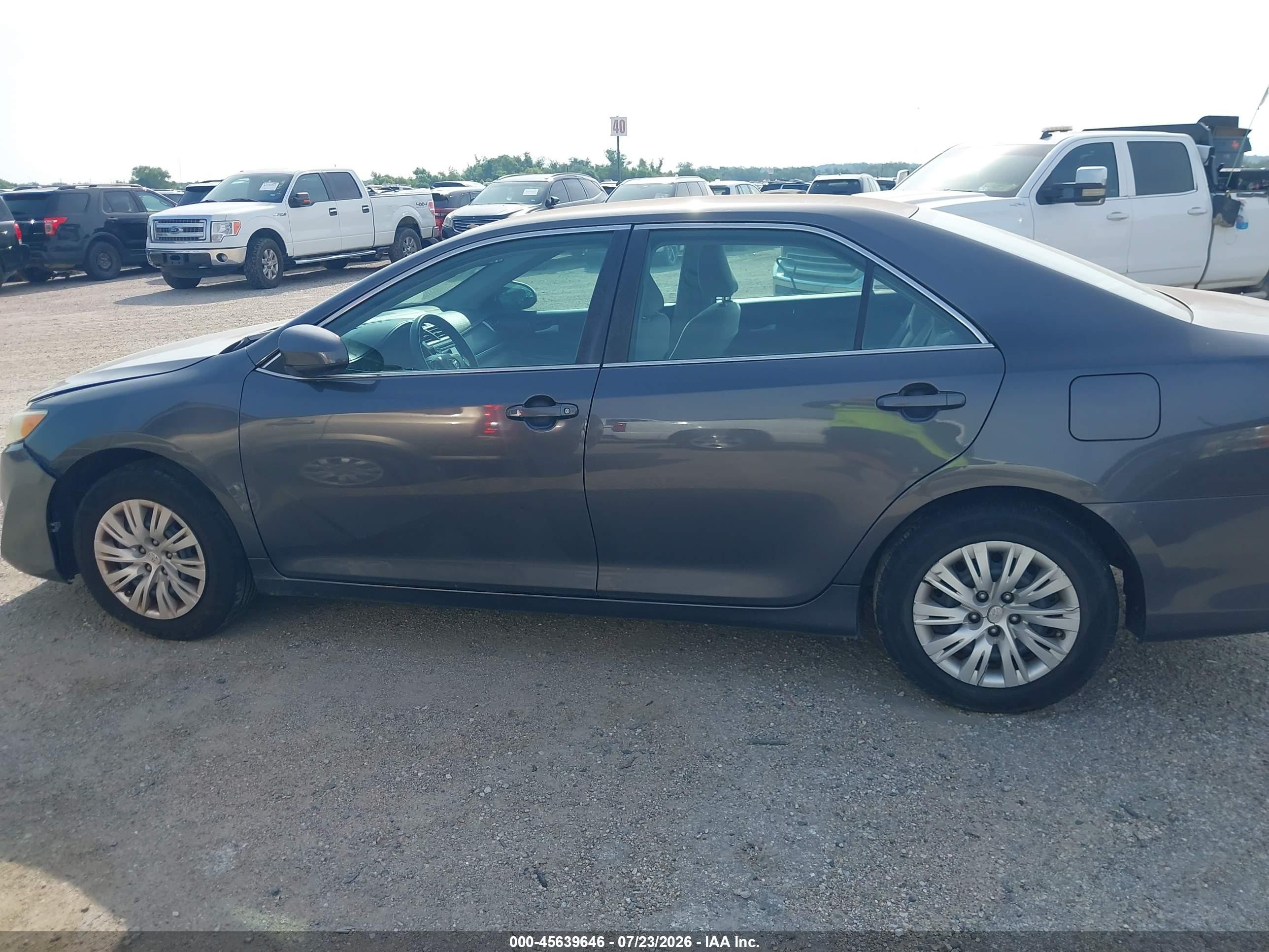 2013 Toyota Camry L Gray vin: 4T4BF1FK7DR287908