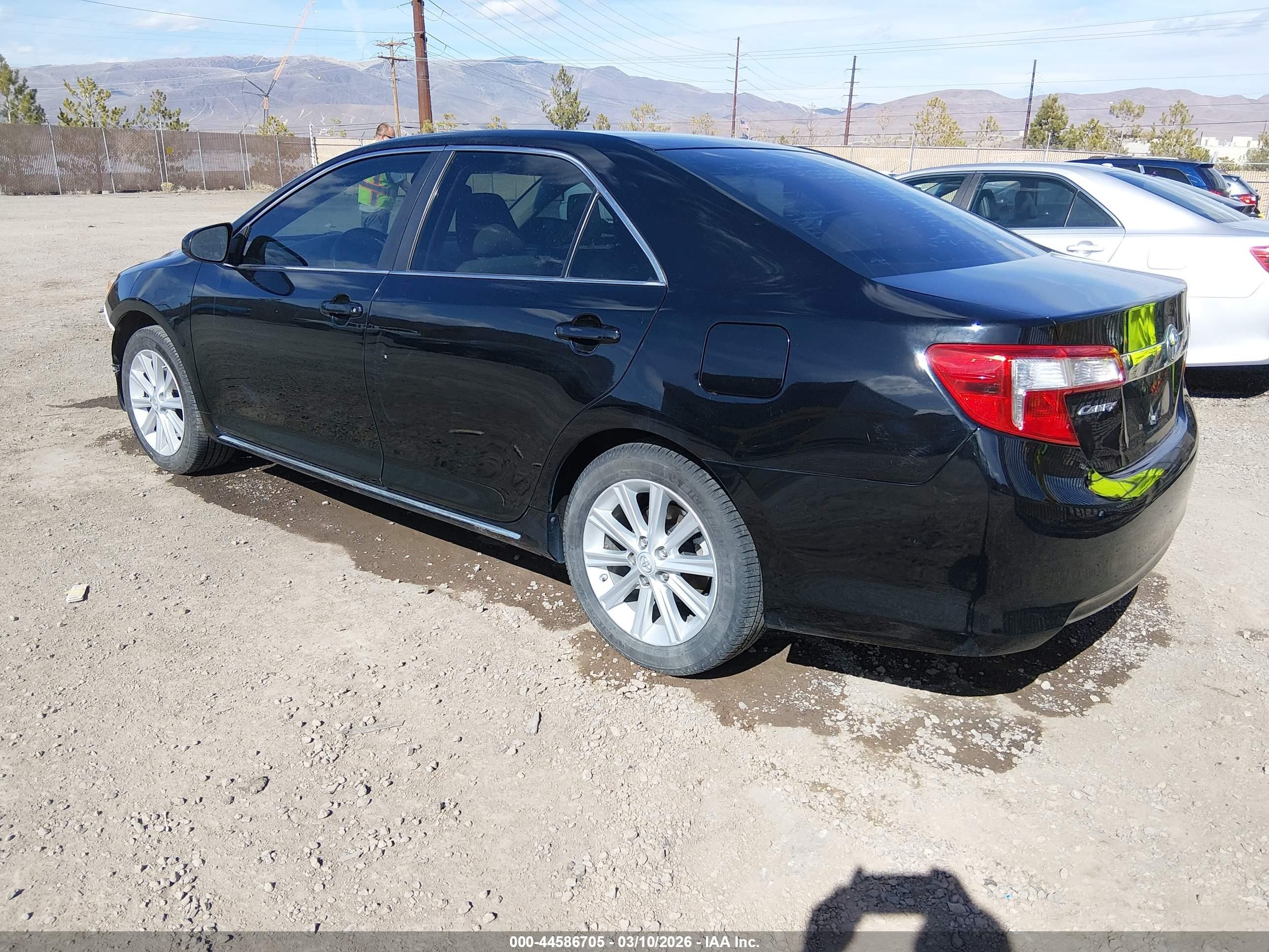 2013 Toyota Camry Xle Black vin: 4T4BF1FK7DR296916