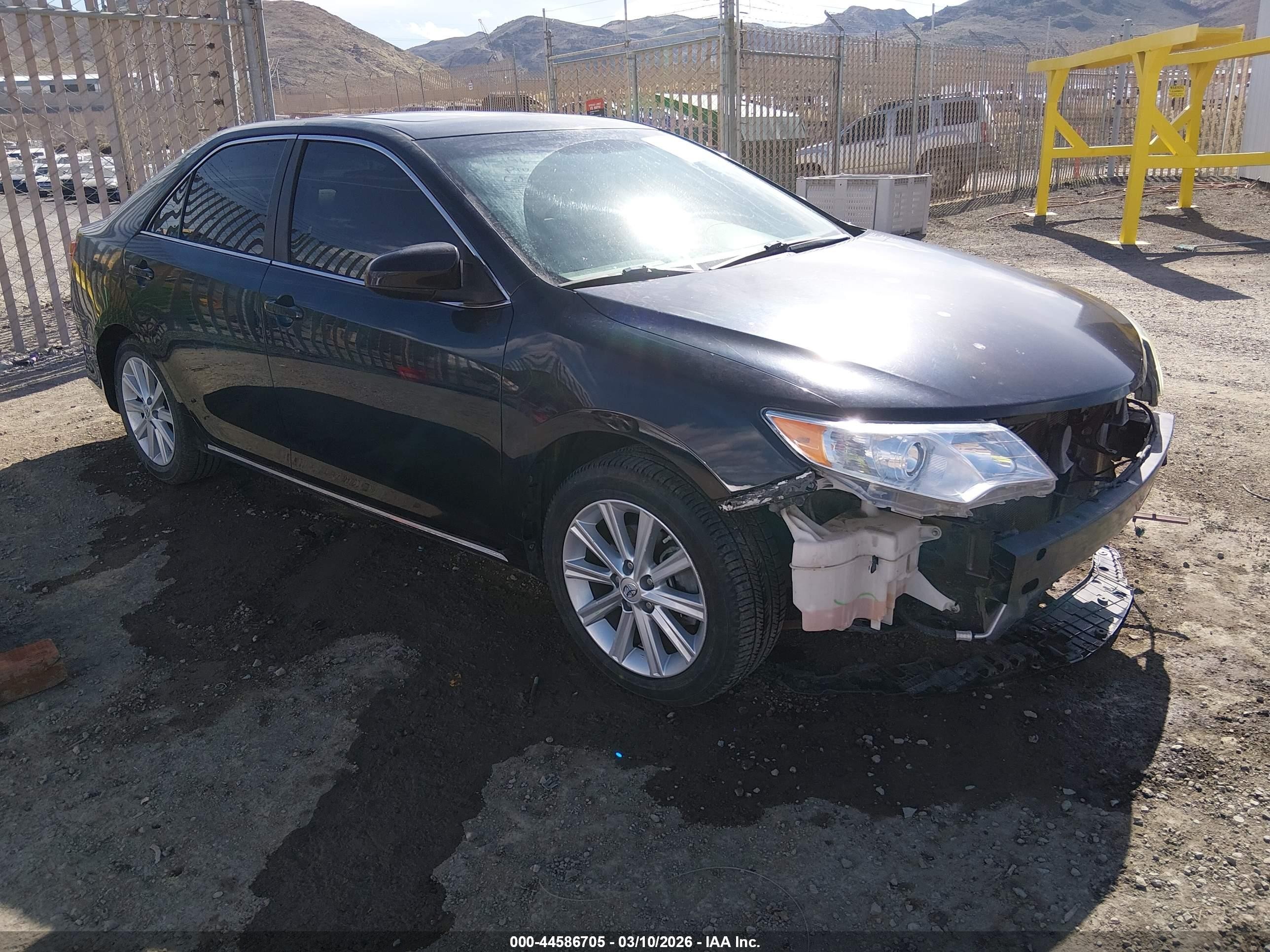 2013 Toyota Camry Xle Black vin: 4T4BF1FK7DR296916