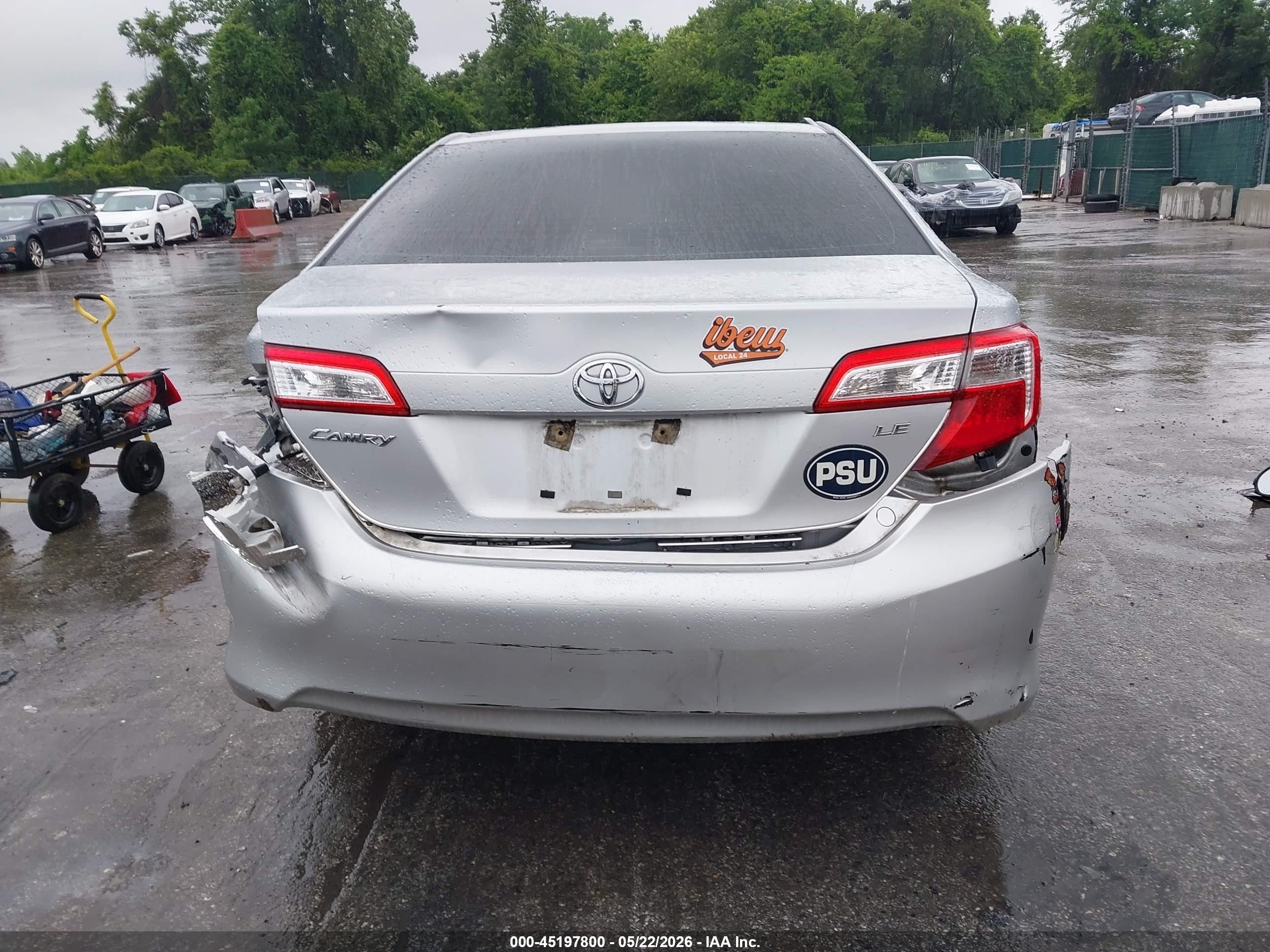 2013 Toyota Camry Le Silver vin: 4T4BF1FK7DR311091