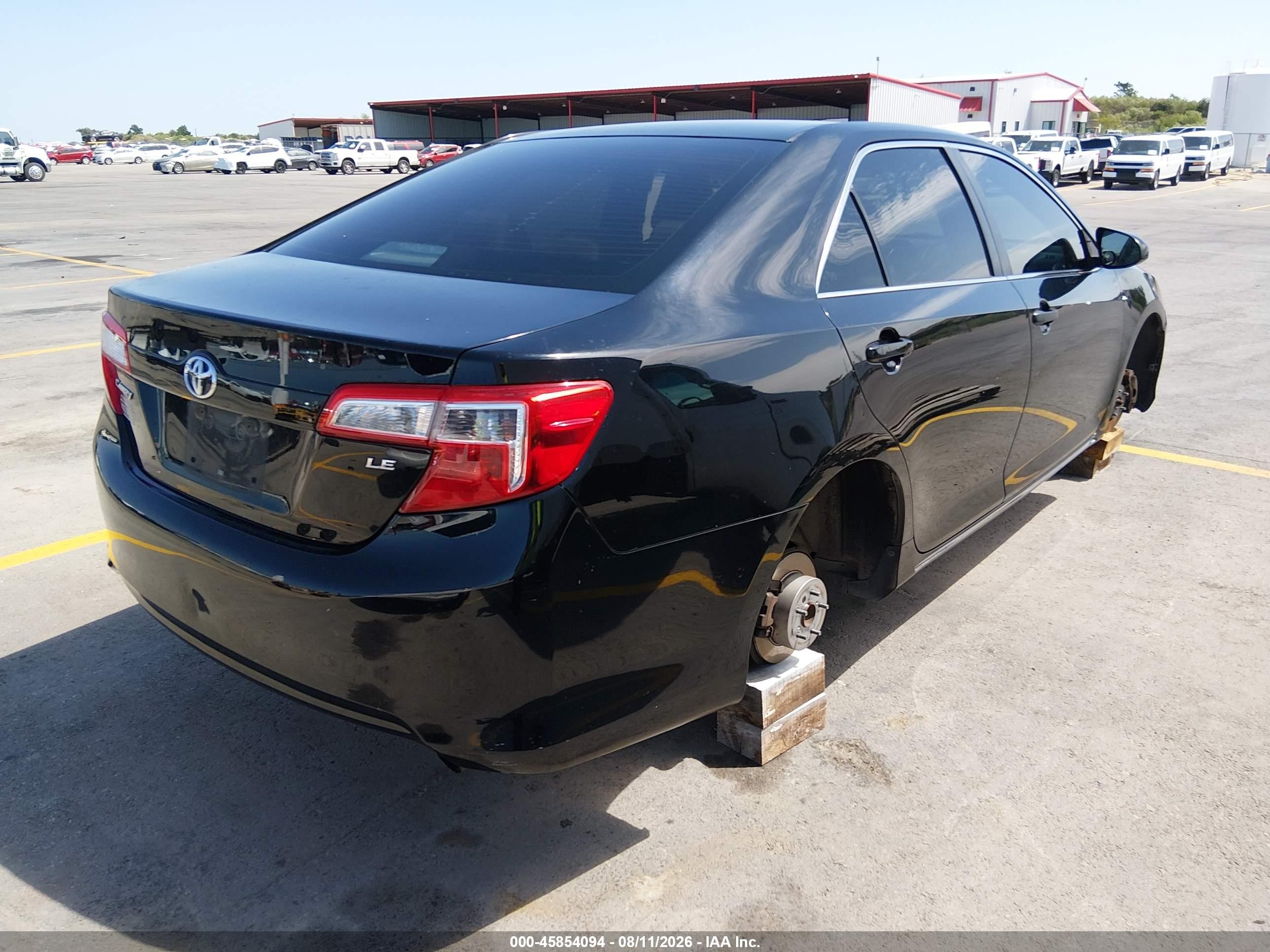 2013 Toyota Camry Le Black vin: 4T4BF1FK7DR322558
