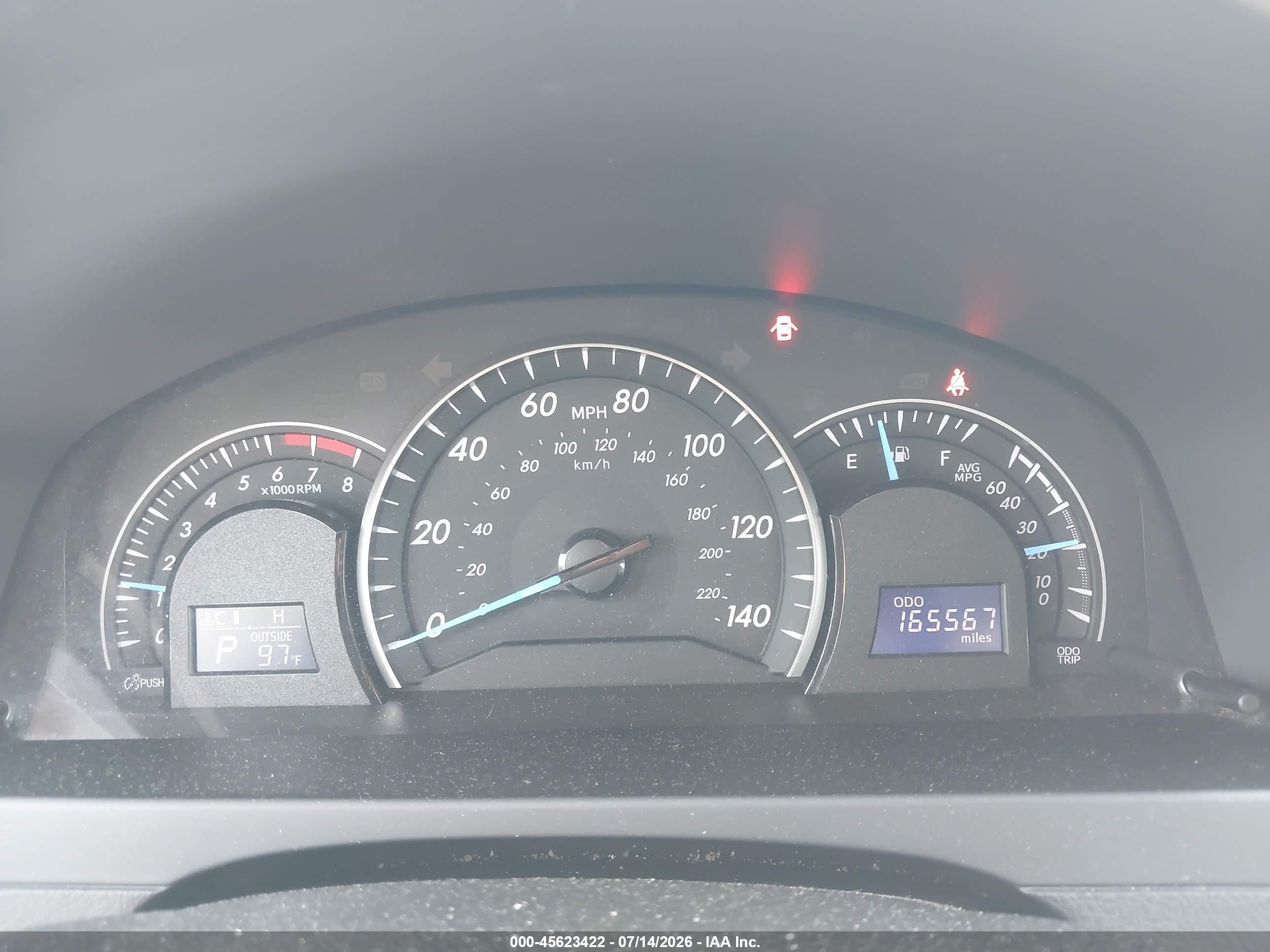 2014 Toyota Camry Le Белый vin: 4T4BF1FK7ER380641