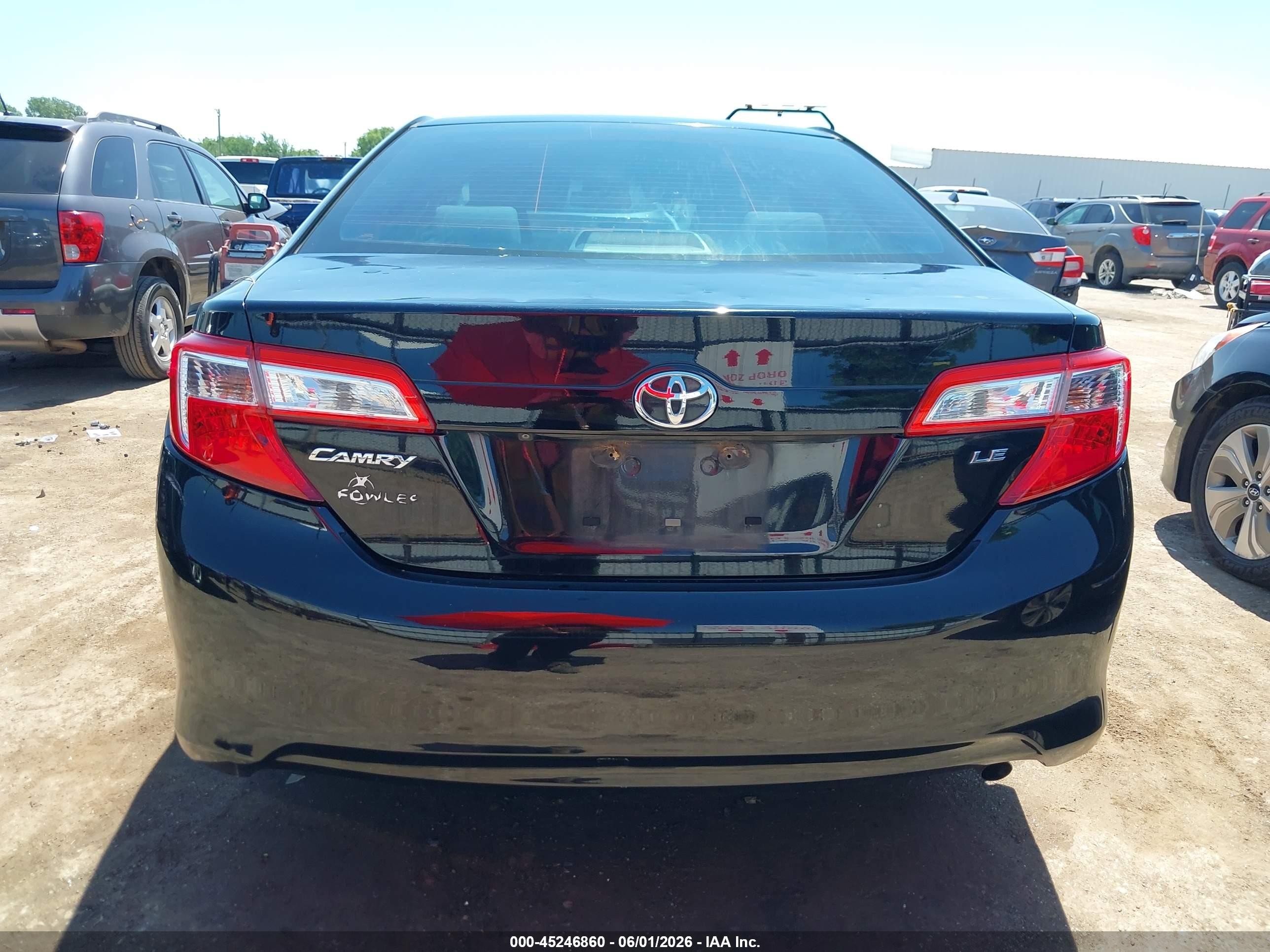 2014 Toyota Camry Le Black vin: 4T4BF1FK7ER426615