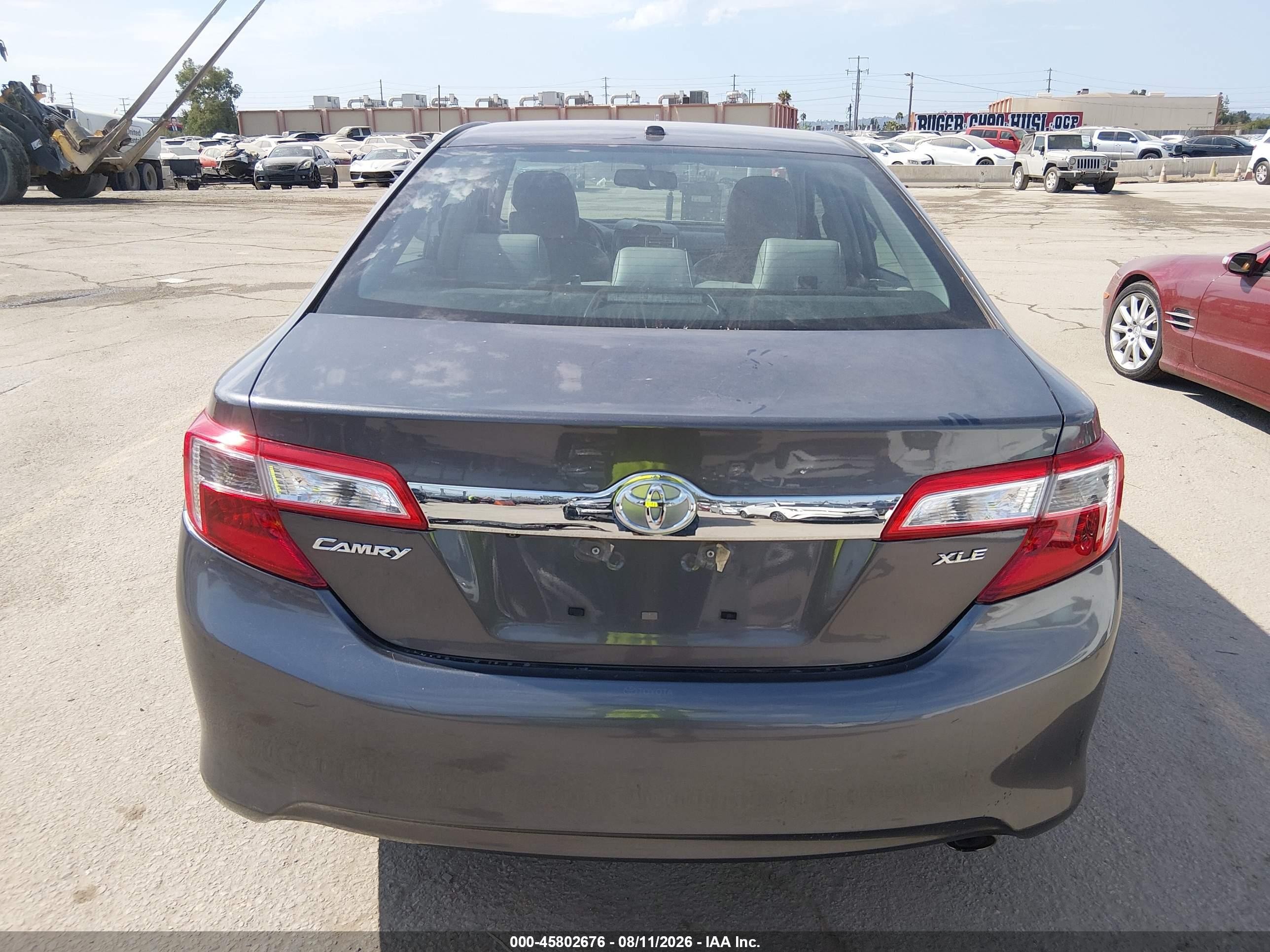 2014 Toyota Camry Xle Gray vin: 4T4BF1FK7ER439073