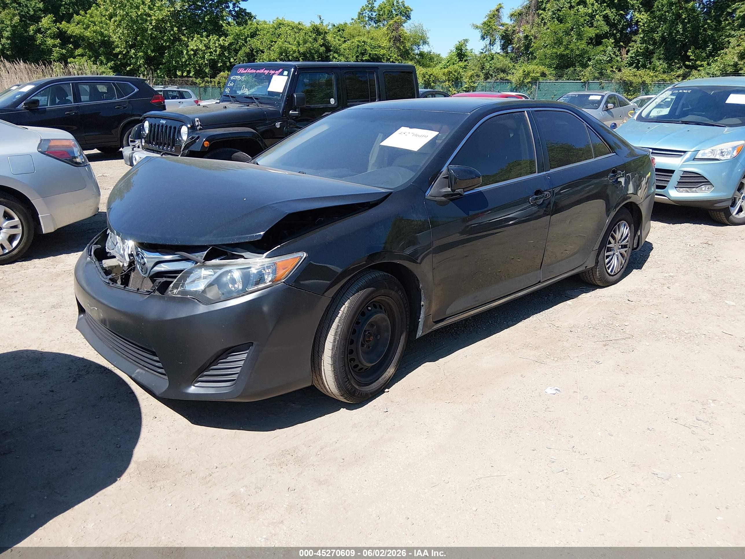 2014 Toyota Camry Le Черный vin: 4T4BF1FK7ER439476