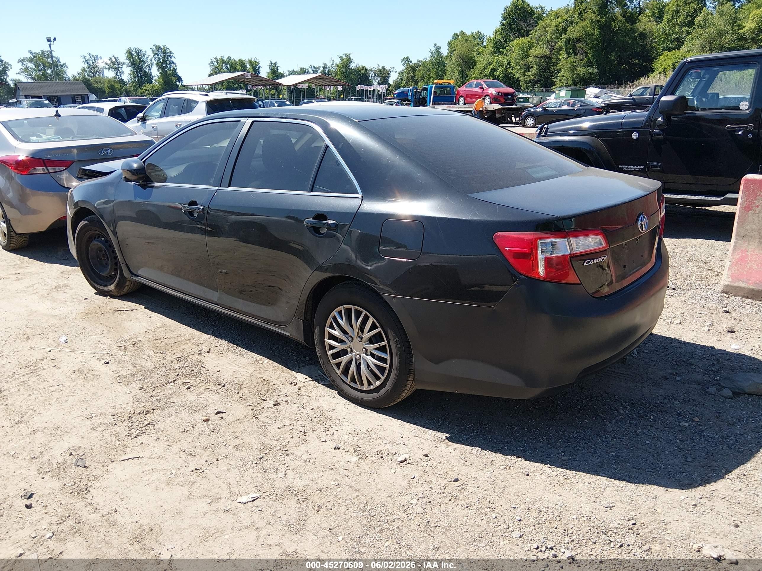 2014 Toyota Camry Le Черный vin: 4T4BF1FK7ER439476
