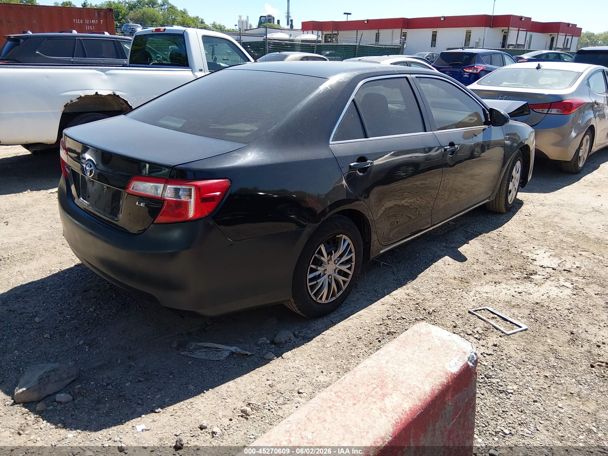 2014 Toyota Camry Le Черный vin: 4T4BF1FK7ER439476