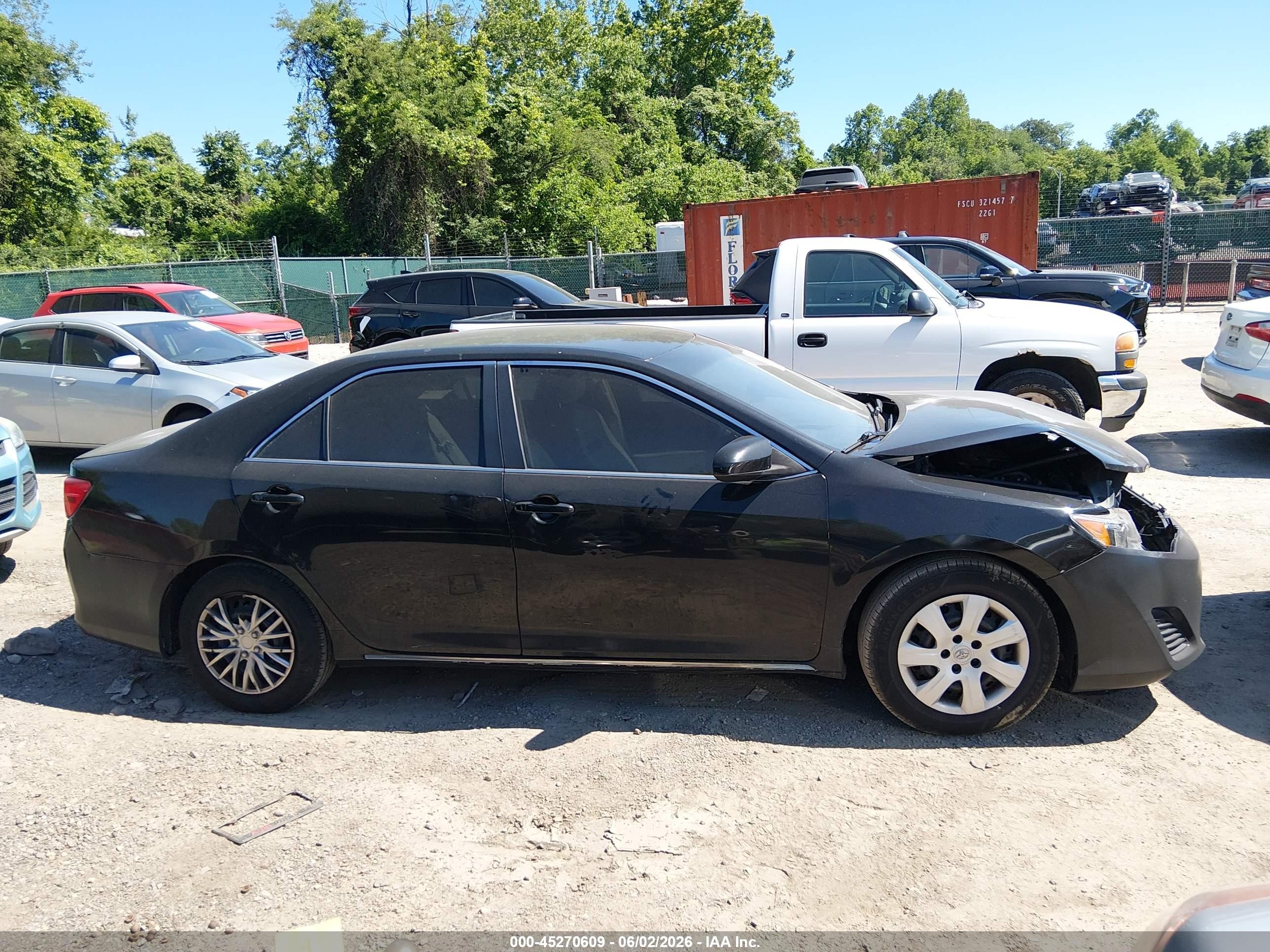 2014 Toyota Camry Le Черный vin: 4T4BF1FK7ER439476