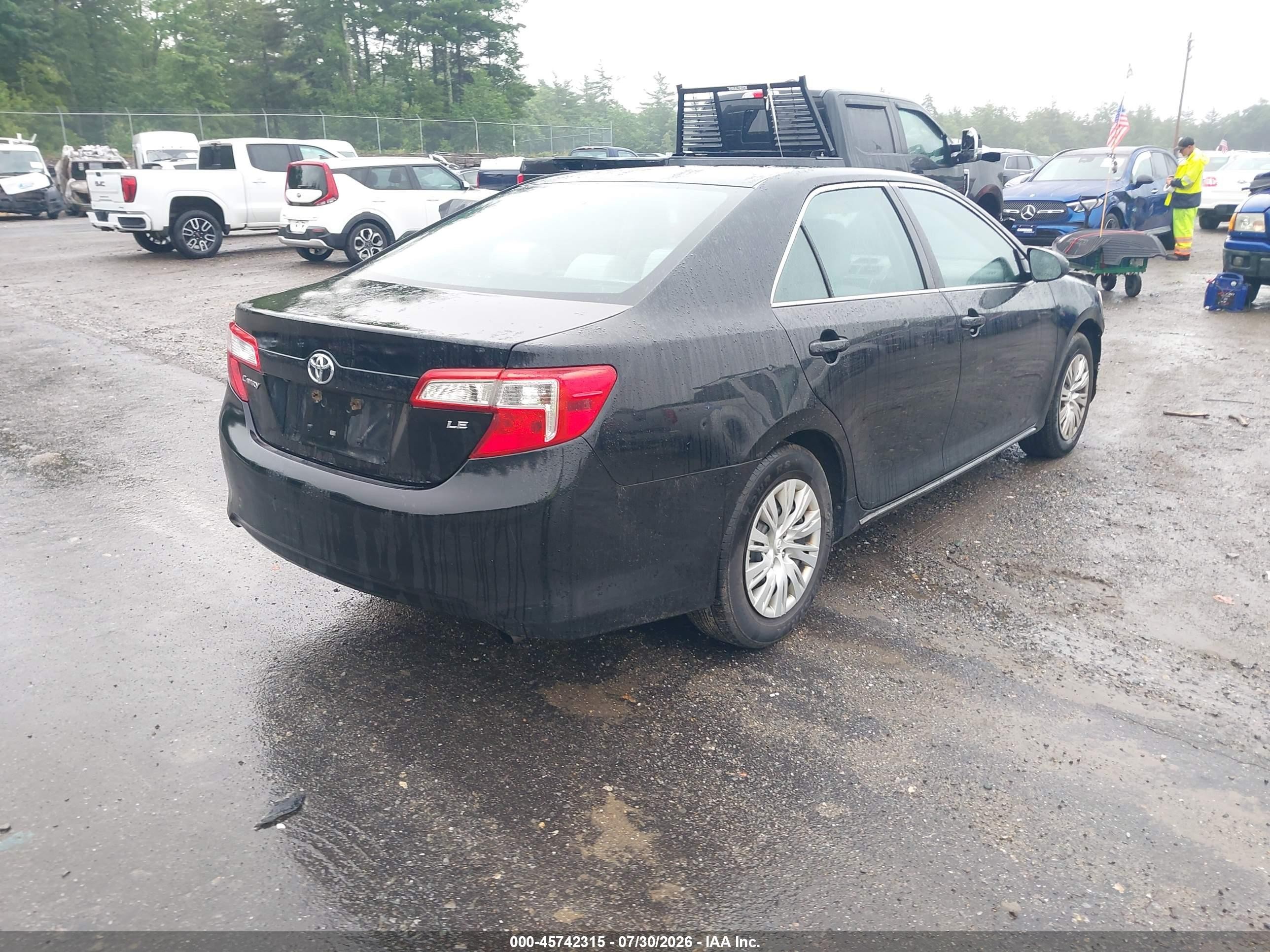2014 Toyota Camry Le Black vin: 4T4BF1FK7ER439591