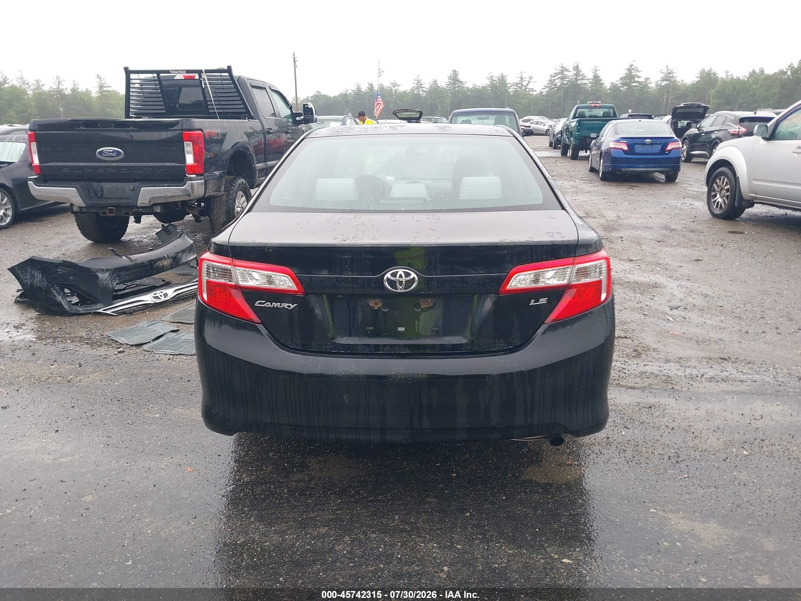 2014 Toyota Camry Le Black vin: 4T4BF1FK7ER439591