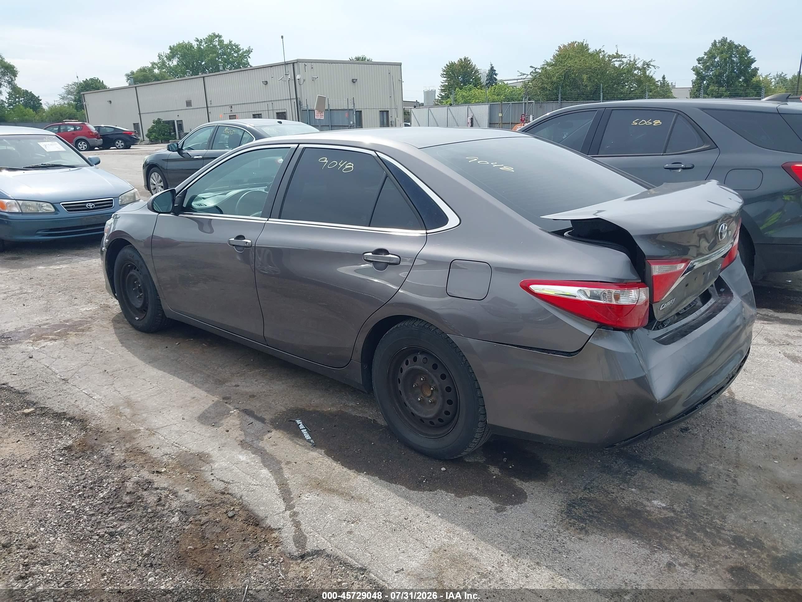 2015 Toyota Camry Le Серый vin: 4T4BF1FK7FR467487