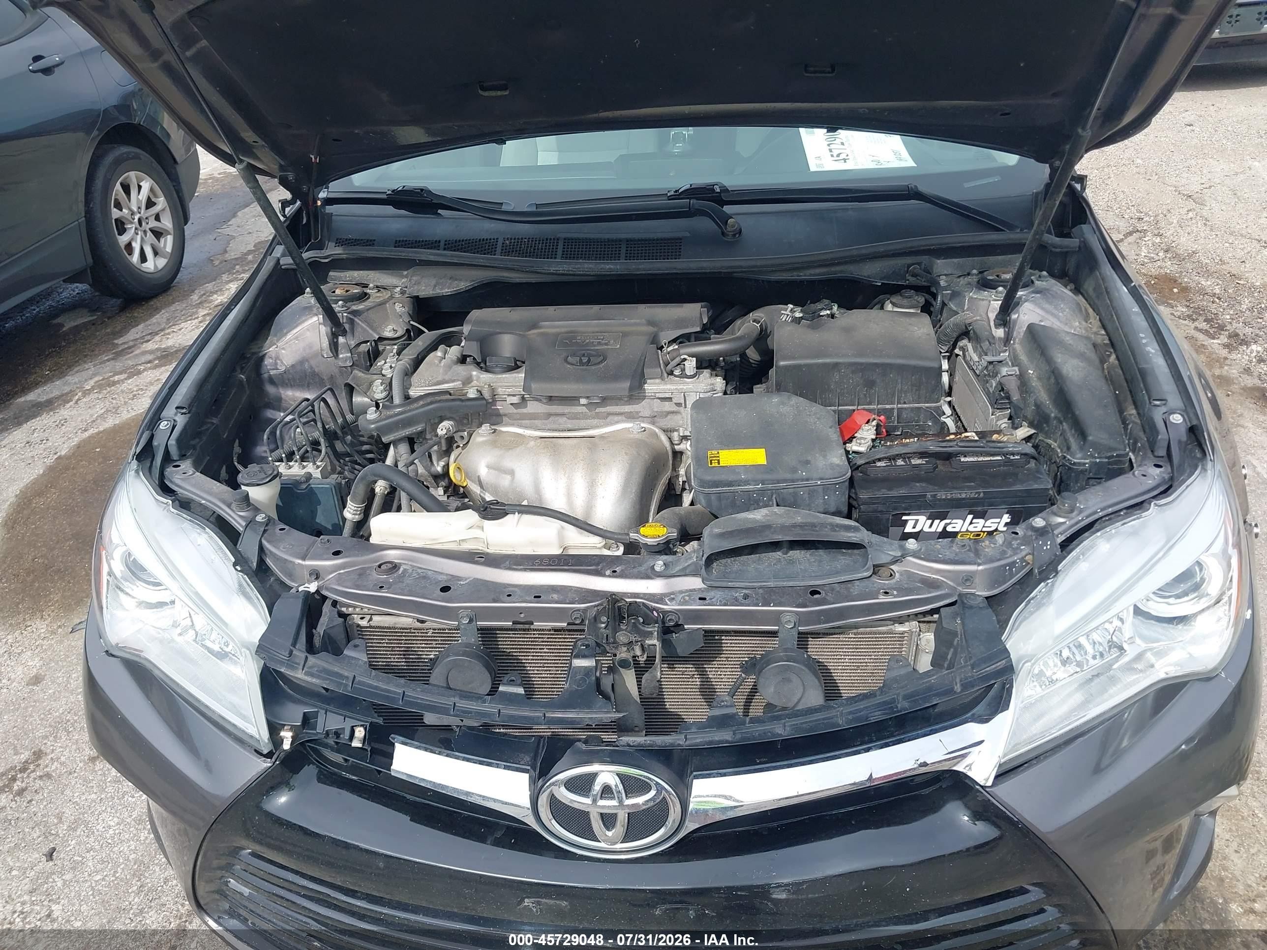 2015 Toyota Camry Le Серый vin: 4T4BF1FK7FR467487