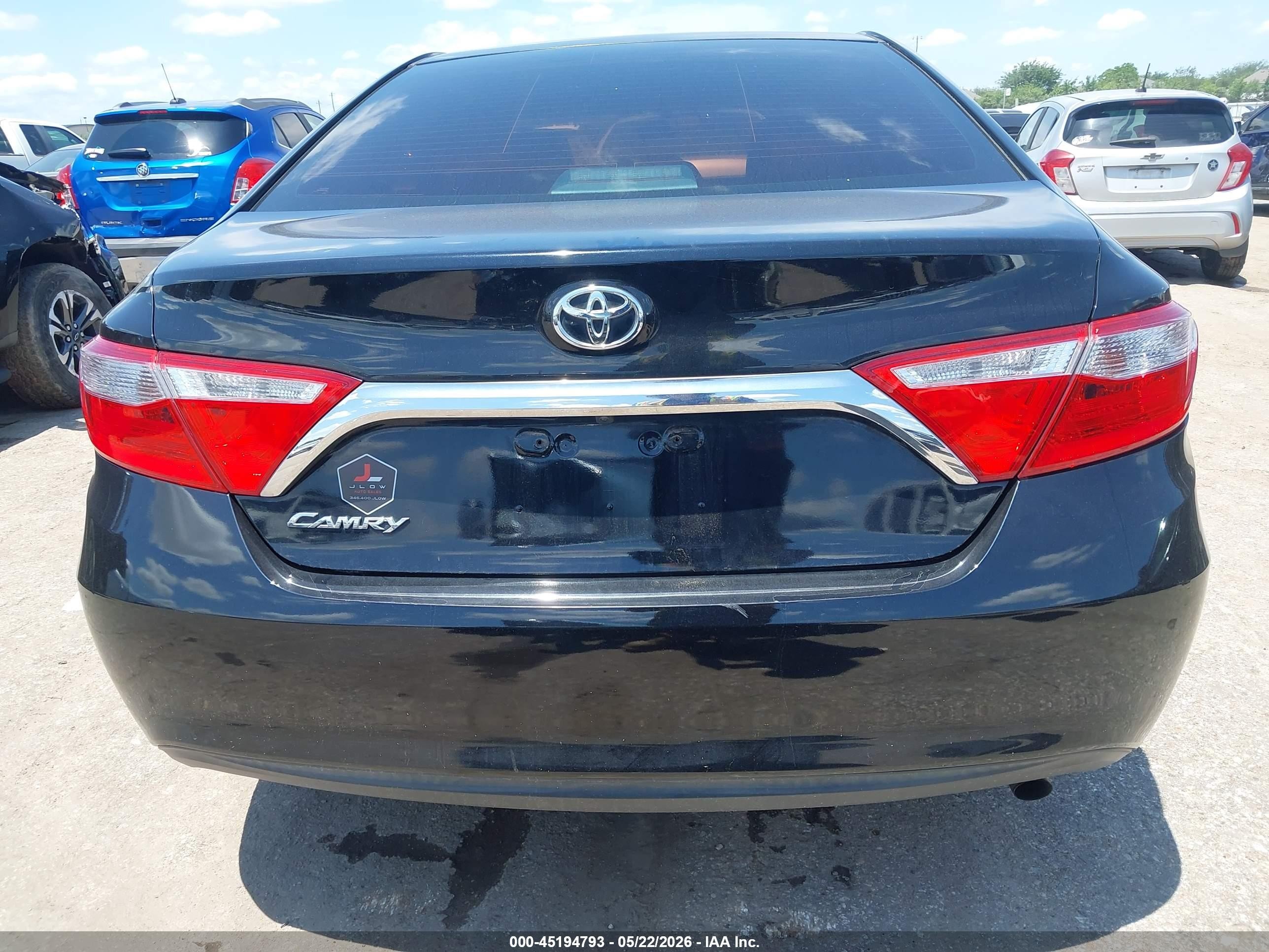 2015 Toyota Camry Le Black vin: 4T4BF1FK7FR474004