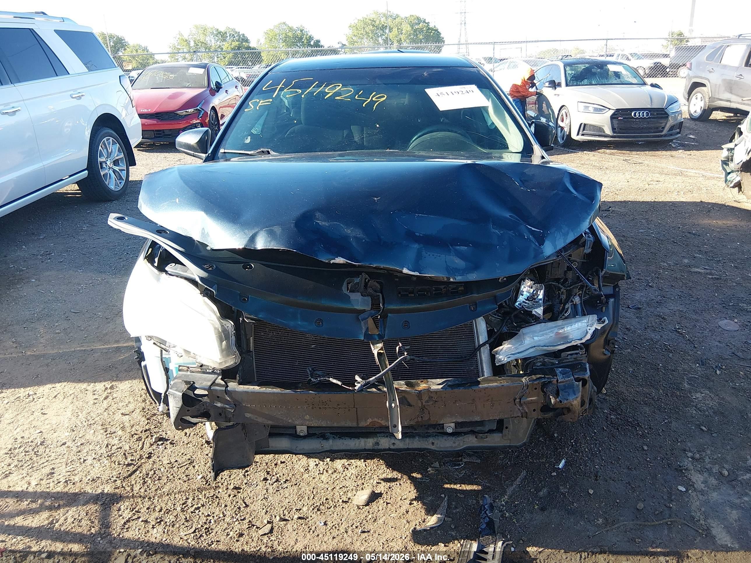 2015 Toyota Camry Le Черный vin: 4T4BF1FK7FR487884