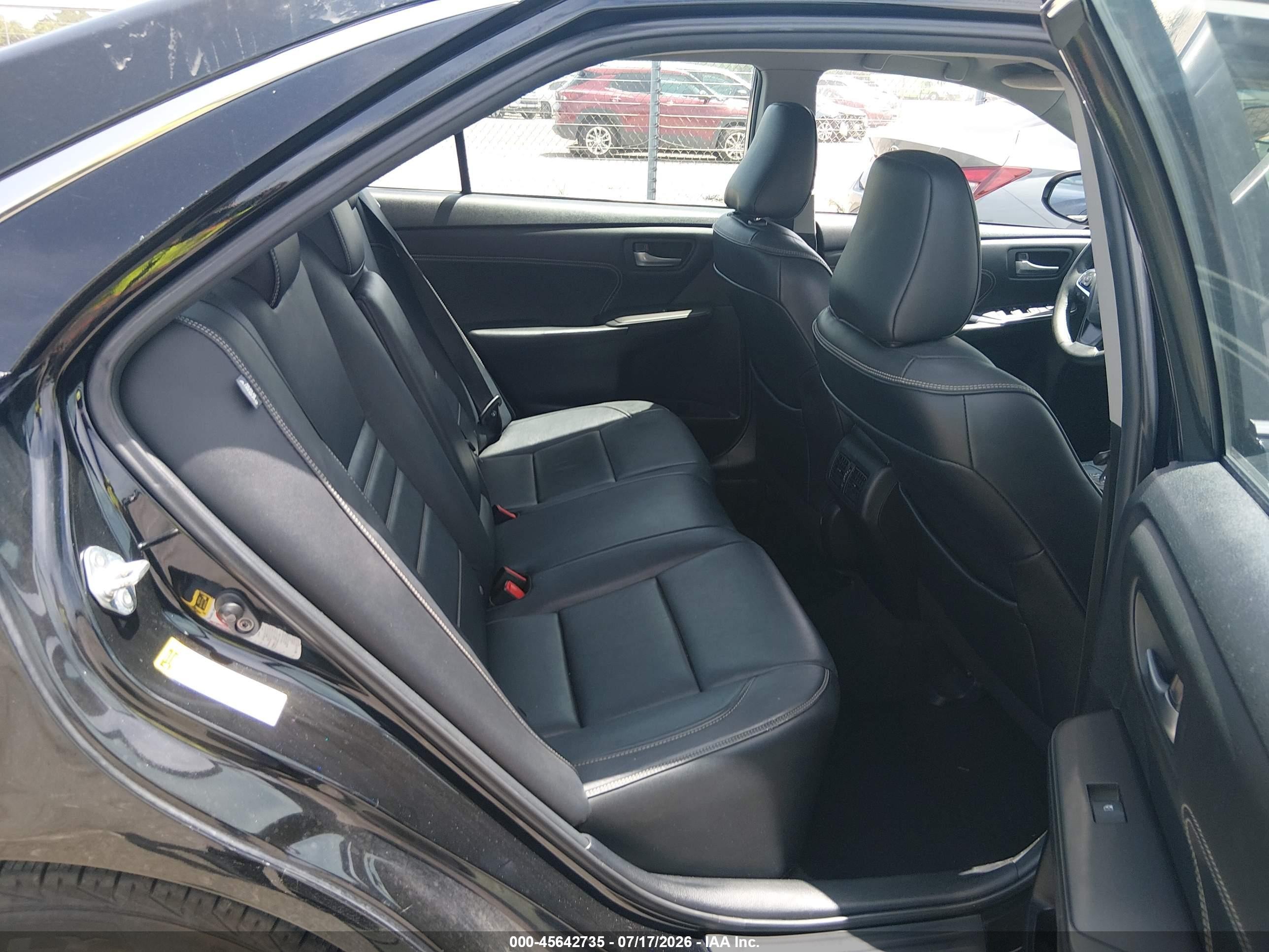 2015 Toyota Camry Xle Black vin: 4T4BF1FK7FR497394