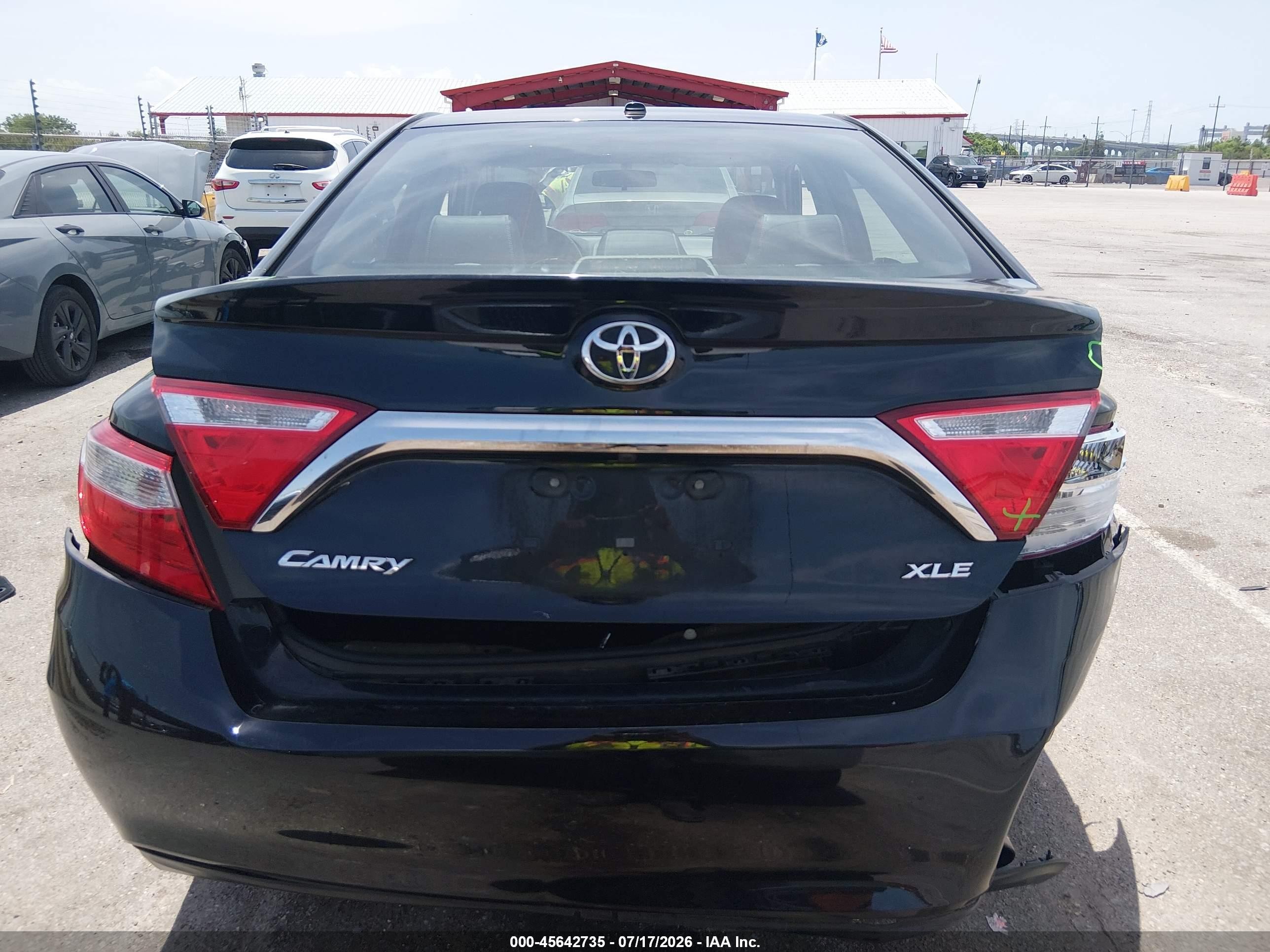 2015 Toyota Camry Xle Black vin: 4T4BF1FK7FR497394
