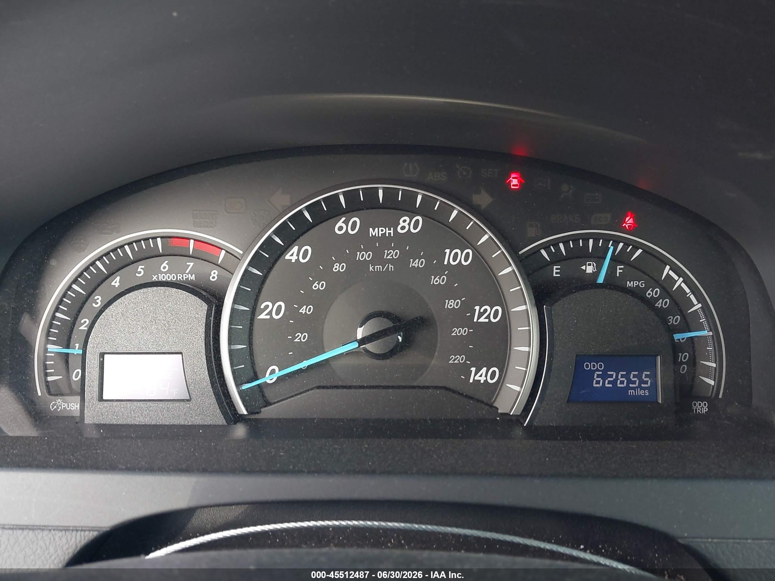 2012 Toyota Camry Le Серый vin: 4T4BF1FK8CR208292