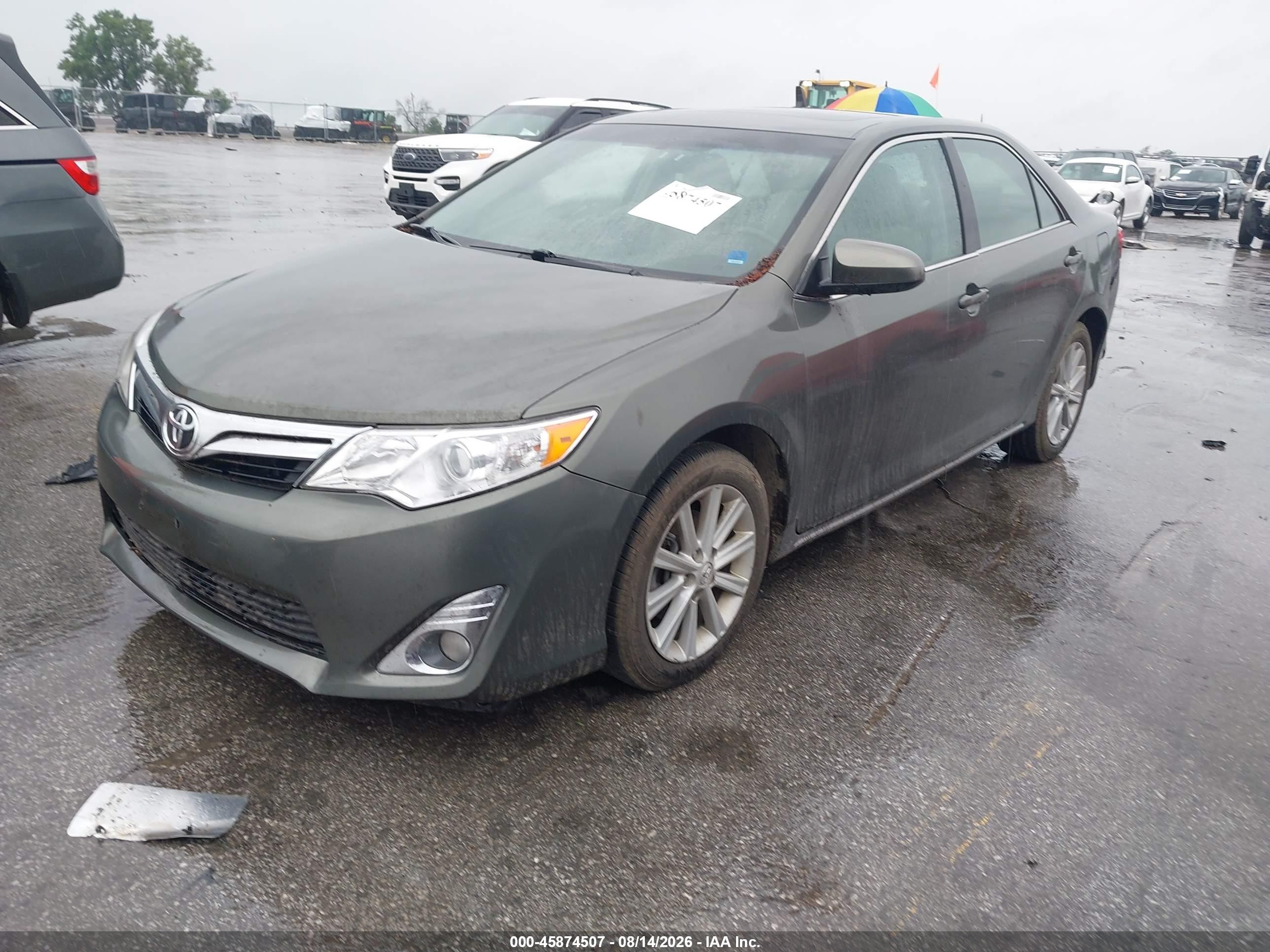 2012 Toyota Camry Xle Green vin: 4T4BF1FK8CR210141