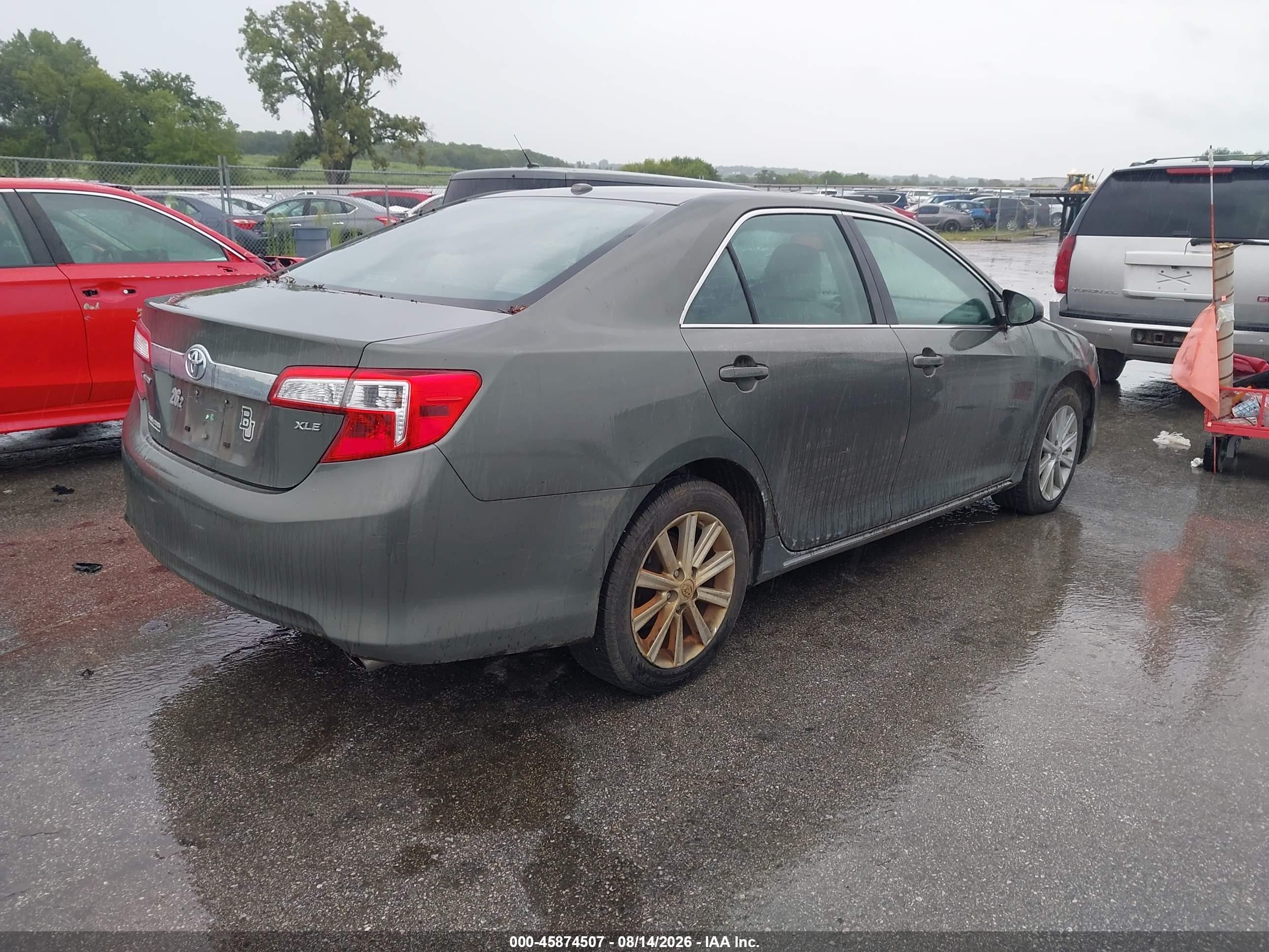 2012 Toyota Camry Xle Green vin: 4T4BF1FK8CR210141