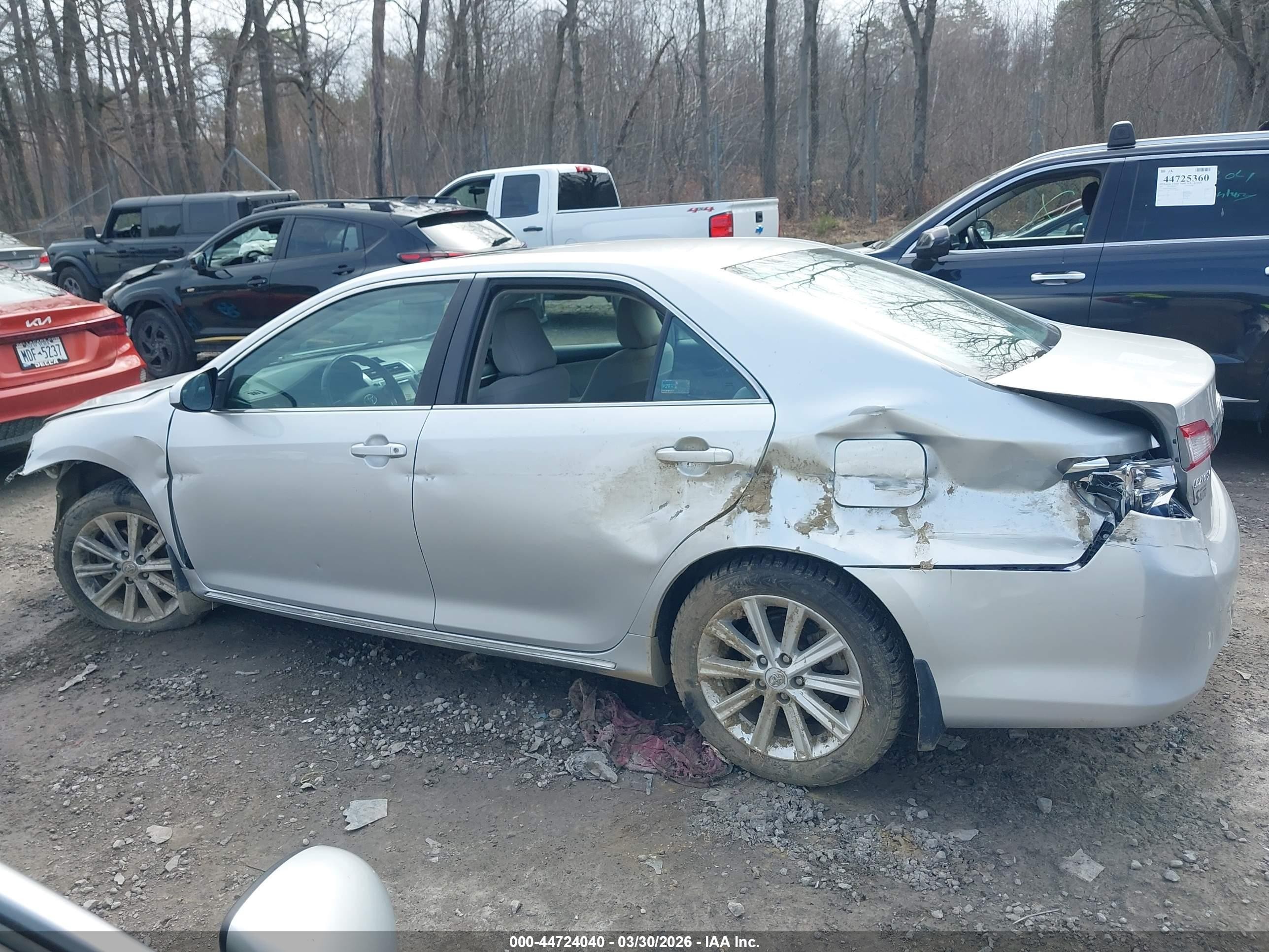 2012 Toyota Camry Xle Серебряный vin: 4T4BF1FK8CR215730
