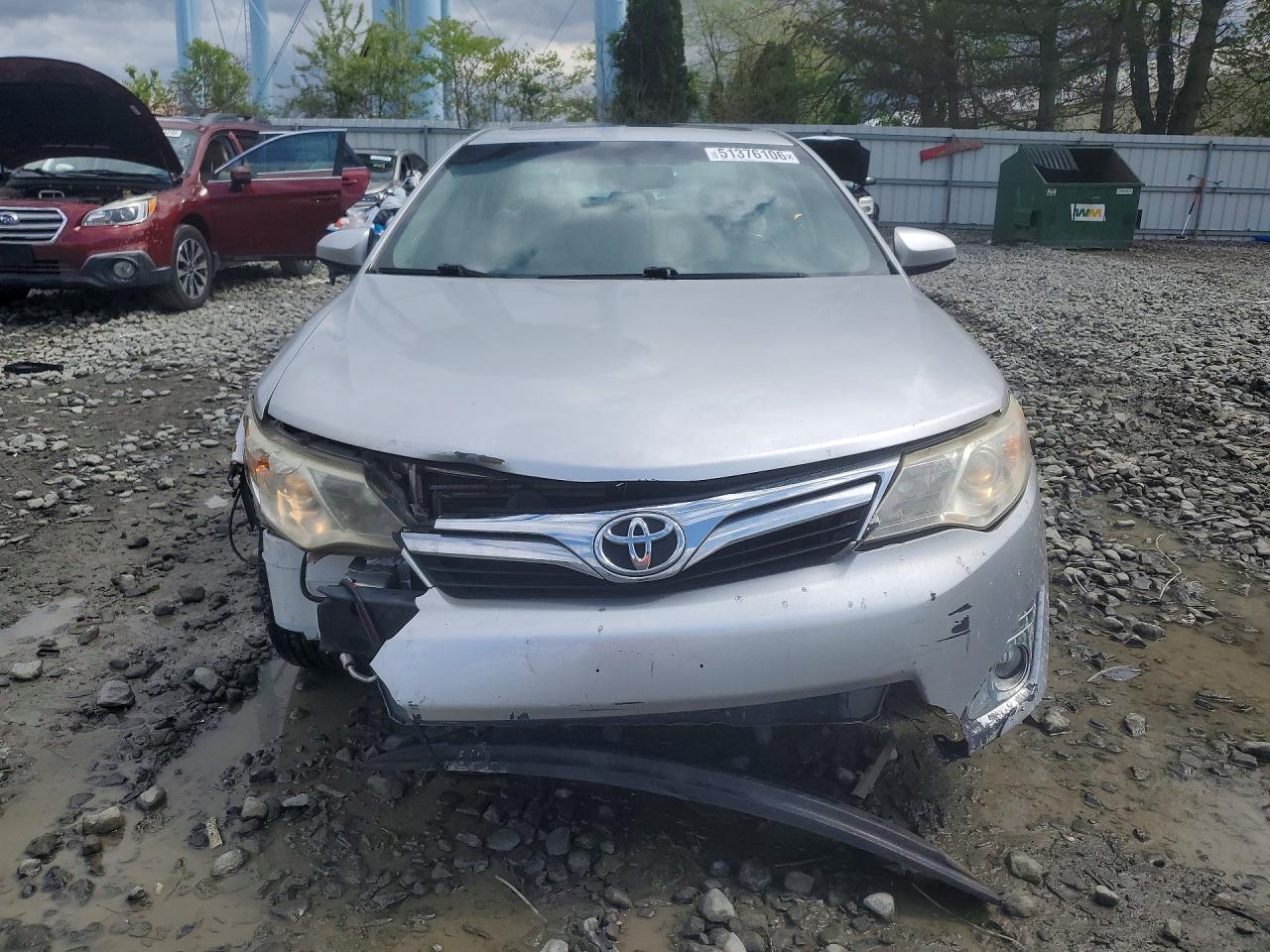 2012 Toyota Camry Xle Серебряный vin: 4T4BF1FK8CR218823