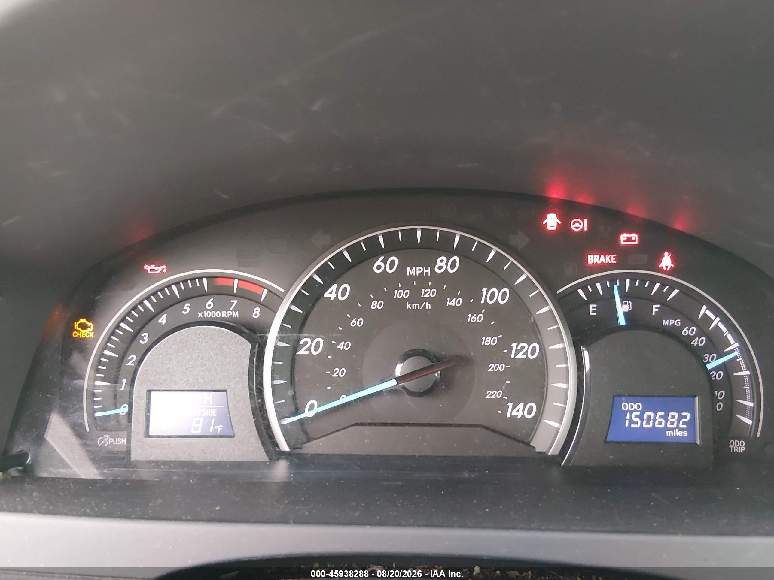 2012 Toyota Camry Le Silver vin: 4T4BF1FK8CR218983