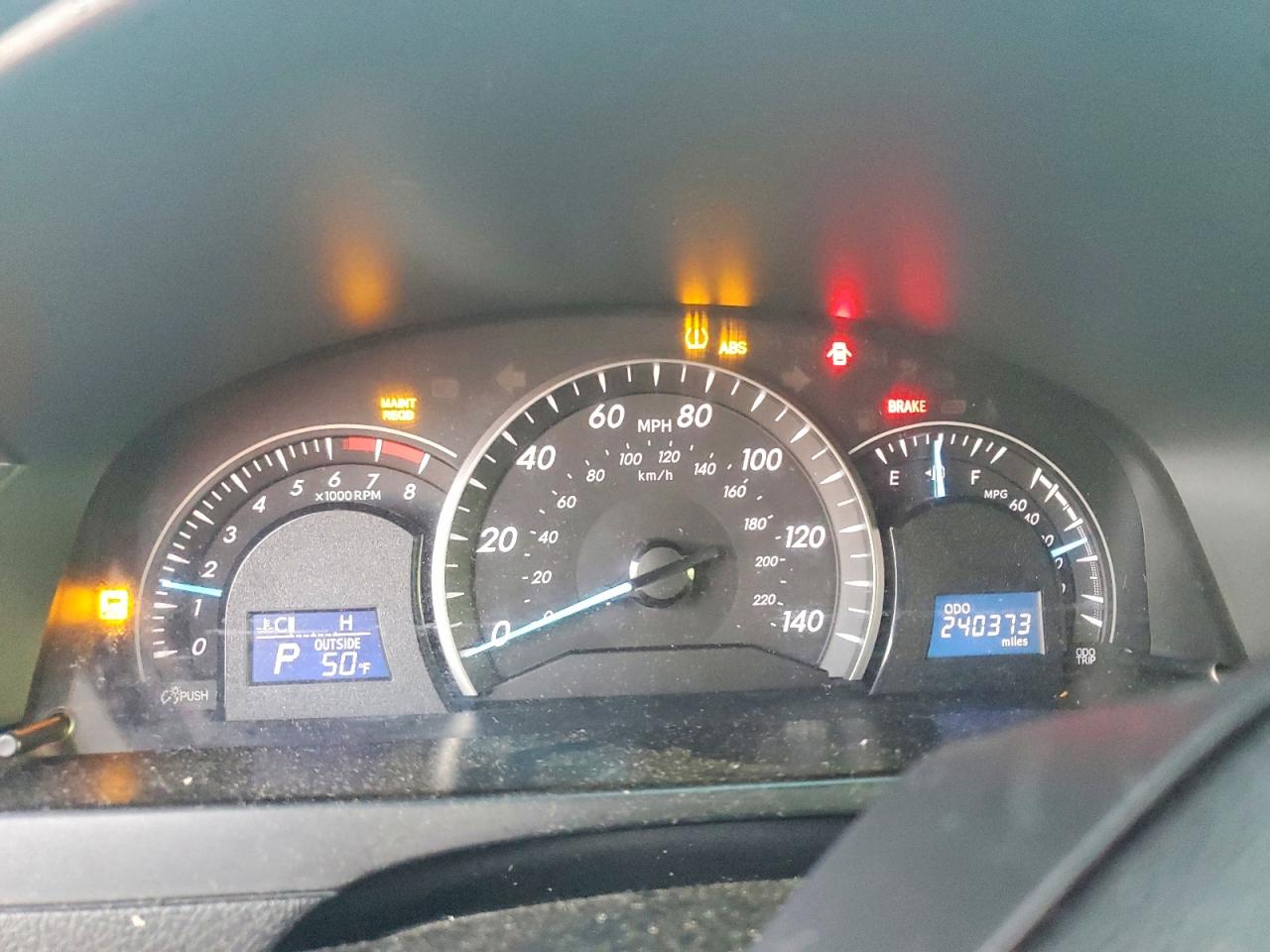 2012 Toyota Camry Le Черный vin: 4T4BF1FK8CR221382