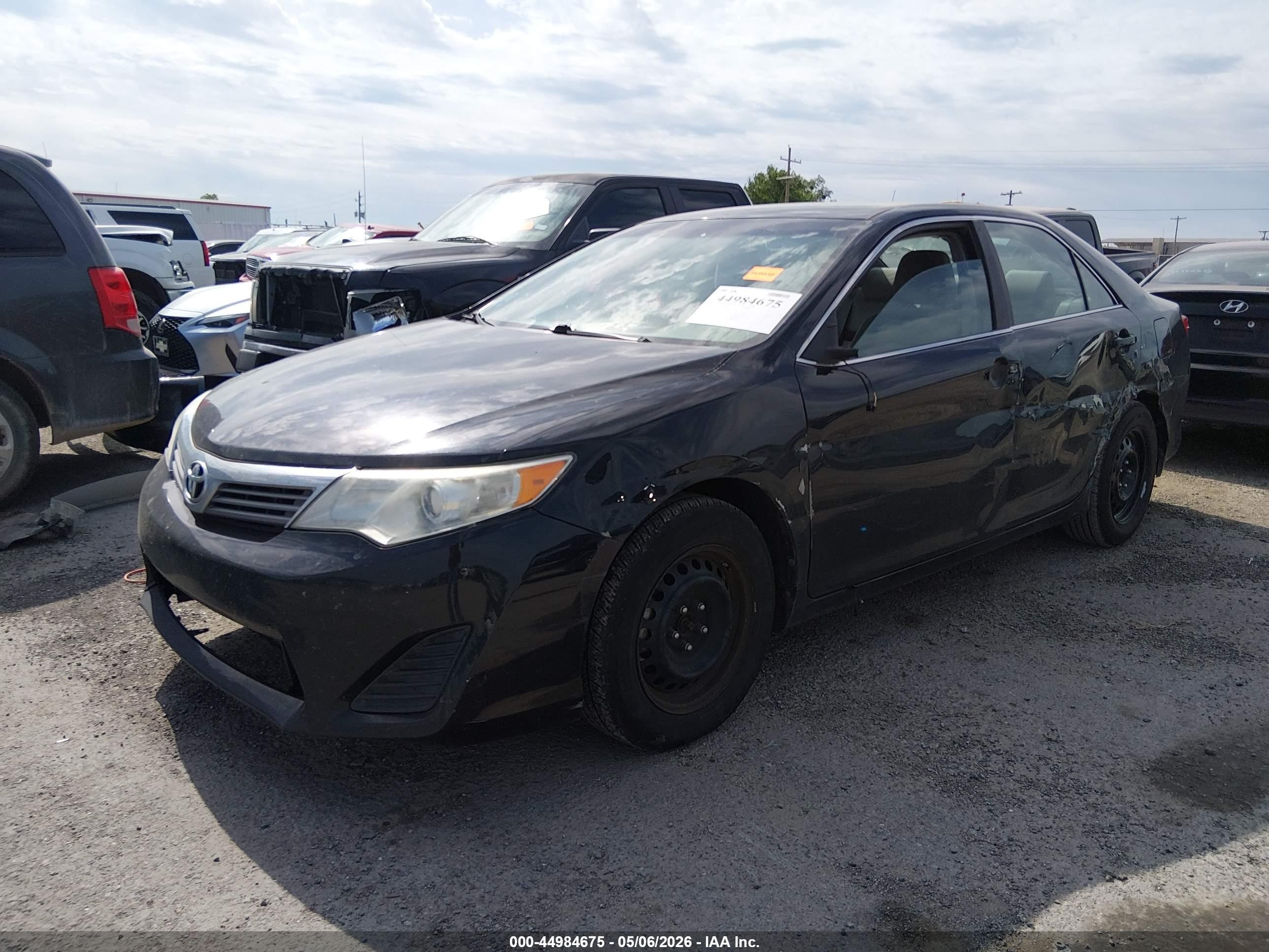 2012 Toyota Camry L Черный vin: 4T4BF1FK8CR243138