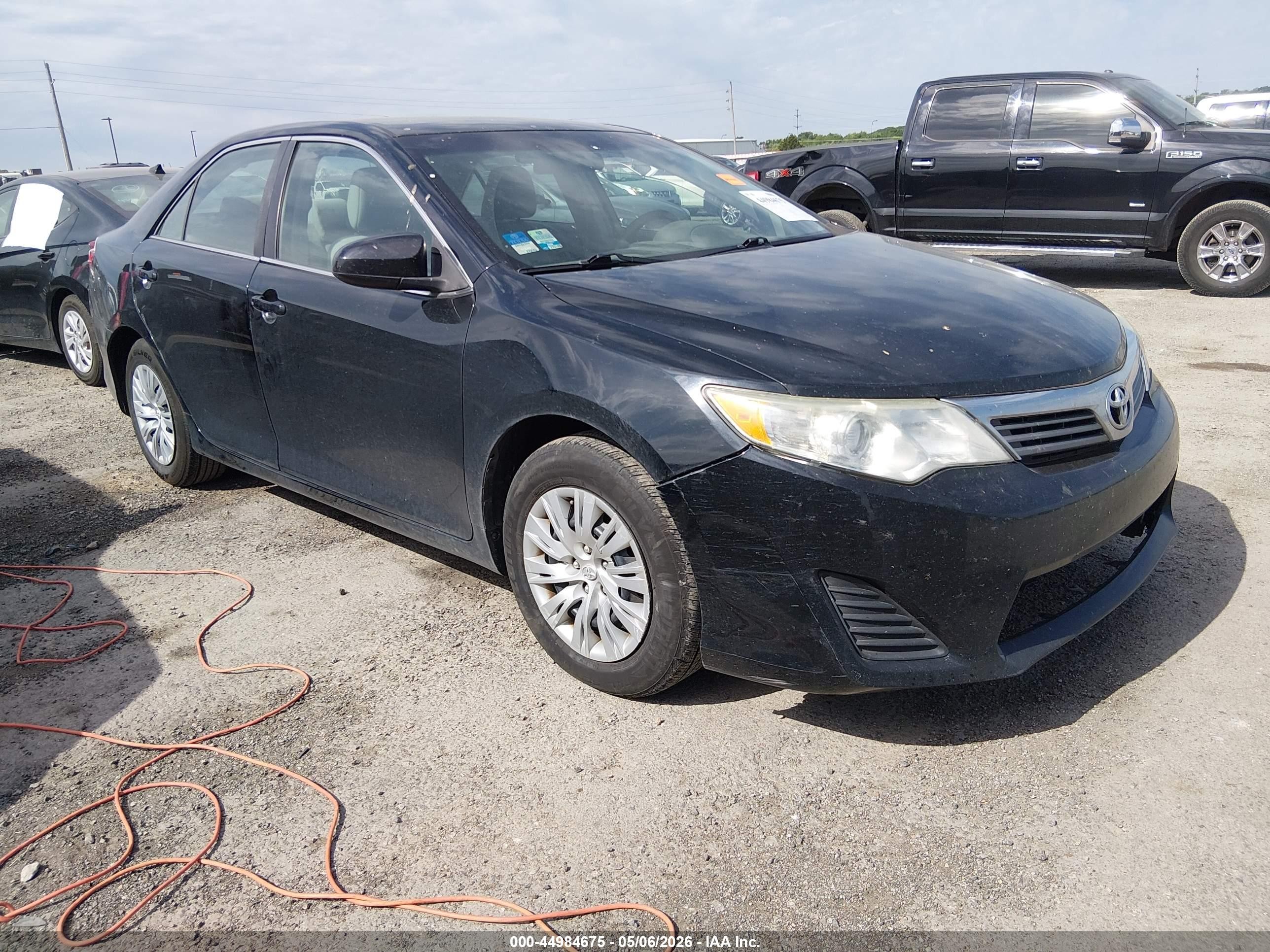 2012 Toyota Camry L Black vin: 4T4BF1FK8CR243138