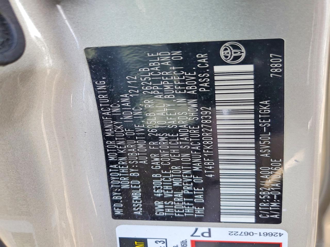 2013 Toyota Camry Xle Золотой vin: 4T4BF1FK8DR278392