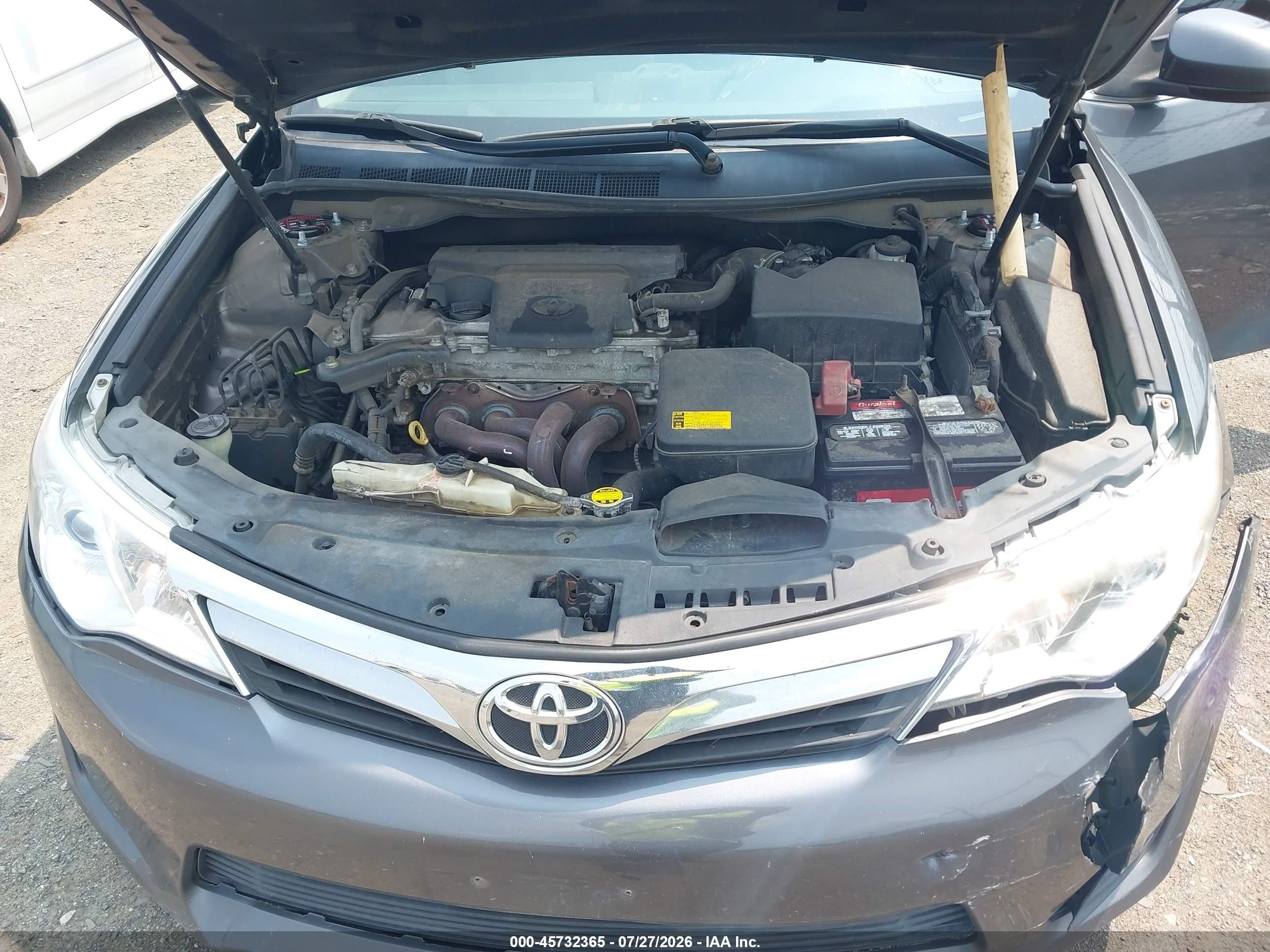 2013 Toyota Camry Le Серый vin: 4T4BF1FK8DR328529