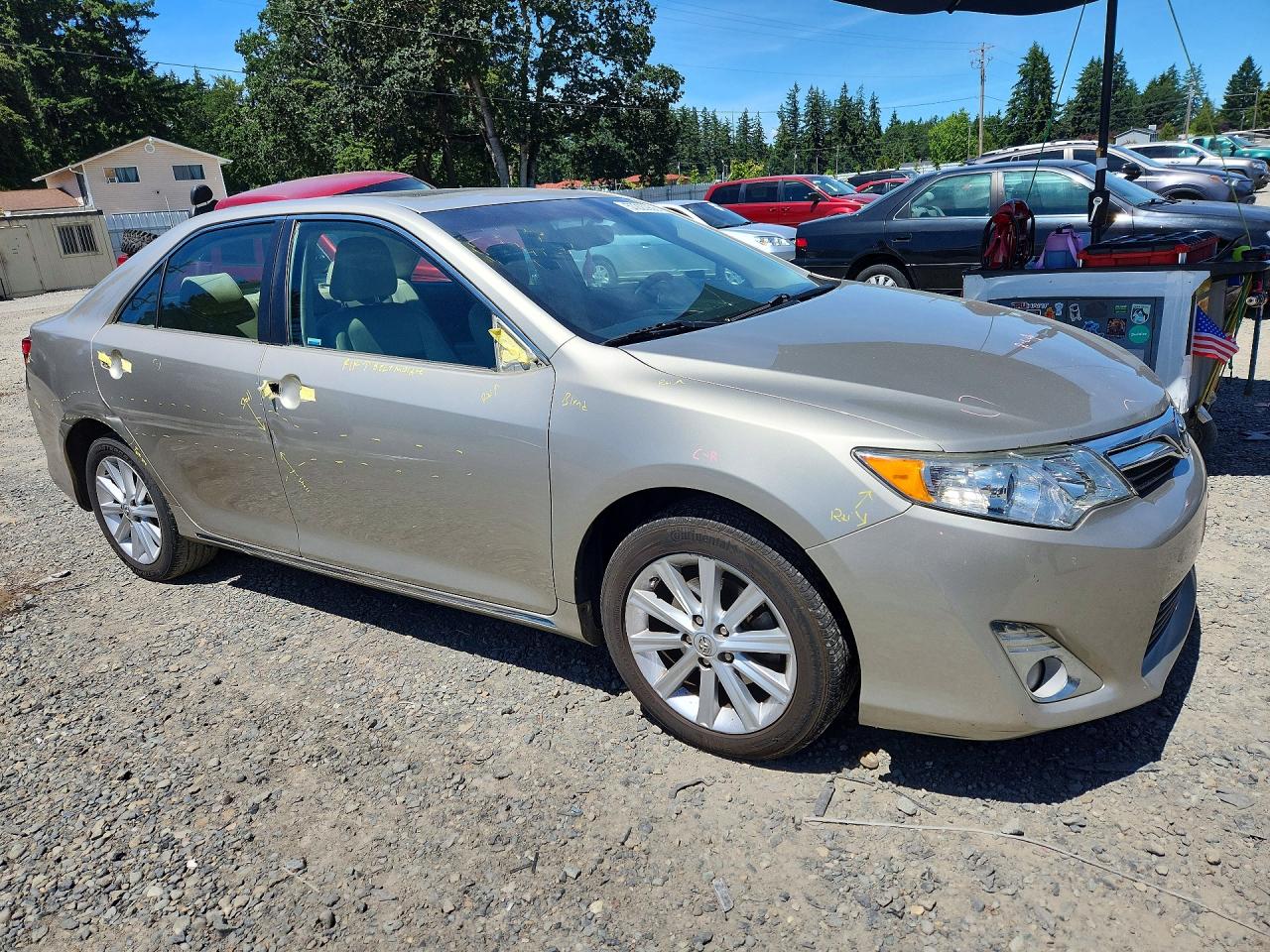 2014 Toyota Camry Xle Серебряный vin: 4T4BF1FK8ER357014