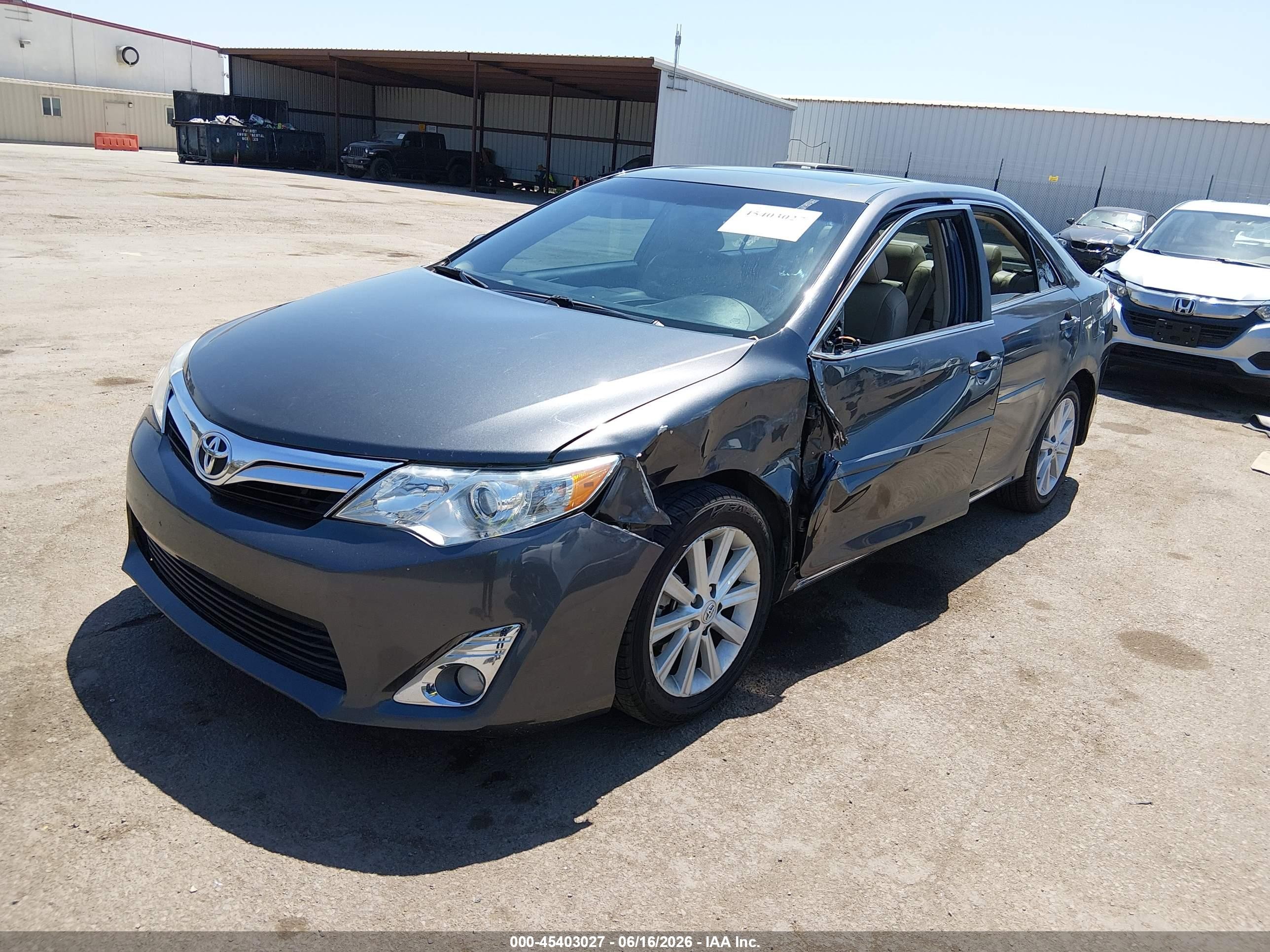 2014 Toyota Camry Xle Серый vin: 4T4BF1FK8ER362777