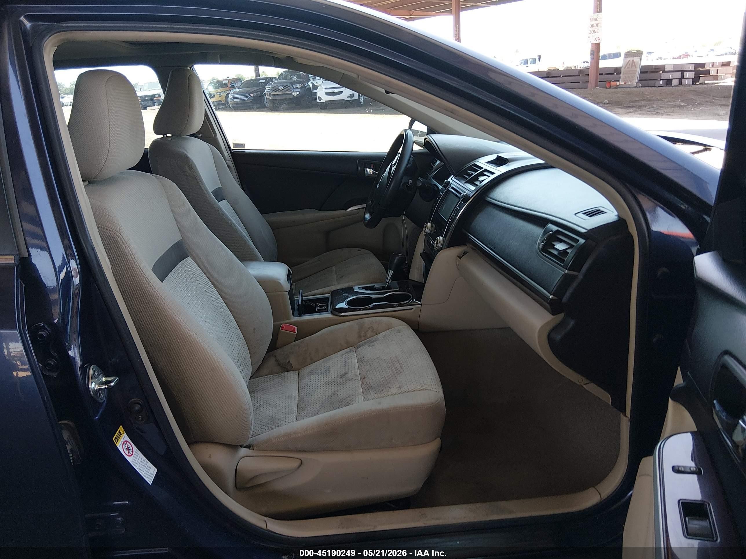 2014 Toyota Camry Xle Blue vin: 4T4BF1FK8ER390028