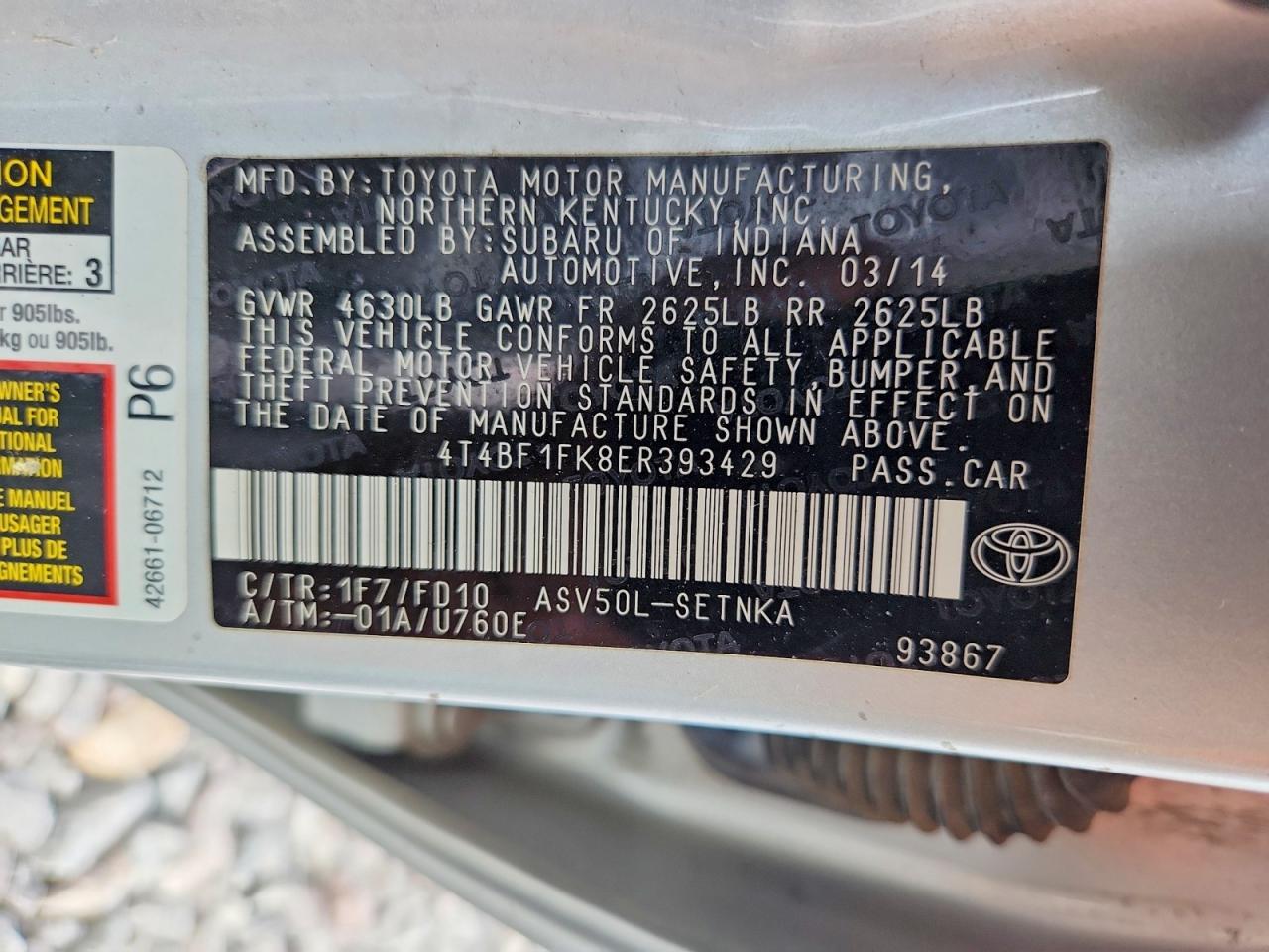2014 Toyota Camry Le Серебряный vin: 4T4BF1FK8ER393429