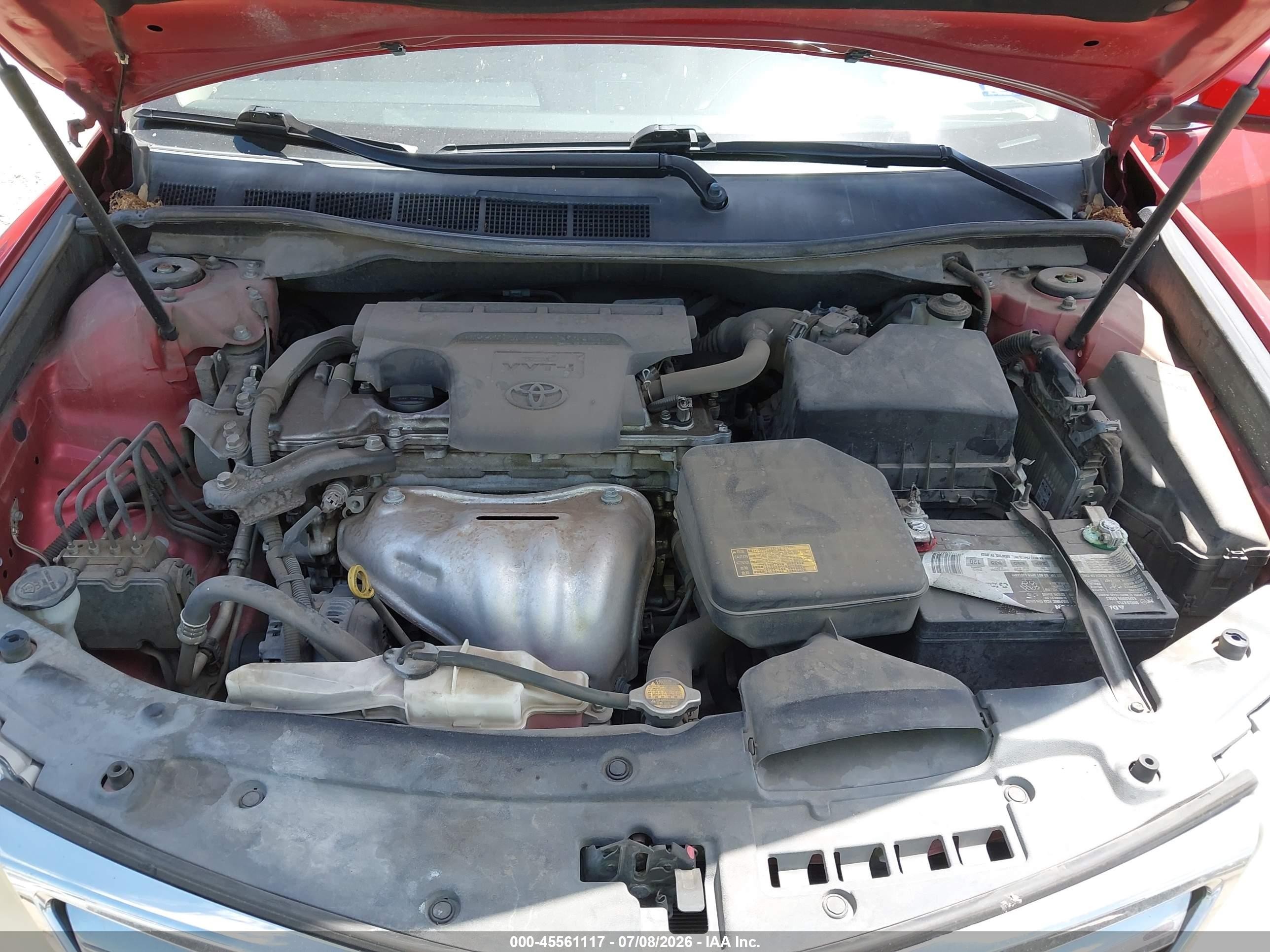 2014 Toyota Camry Xle Red vin: 4T4BF1FK8ER420807